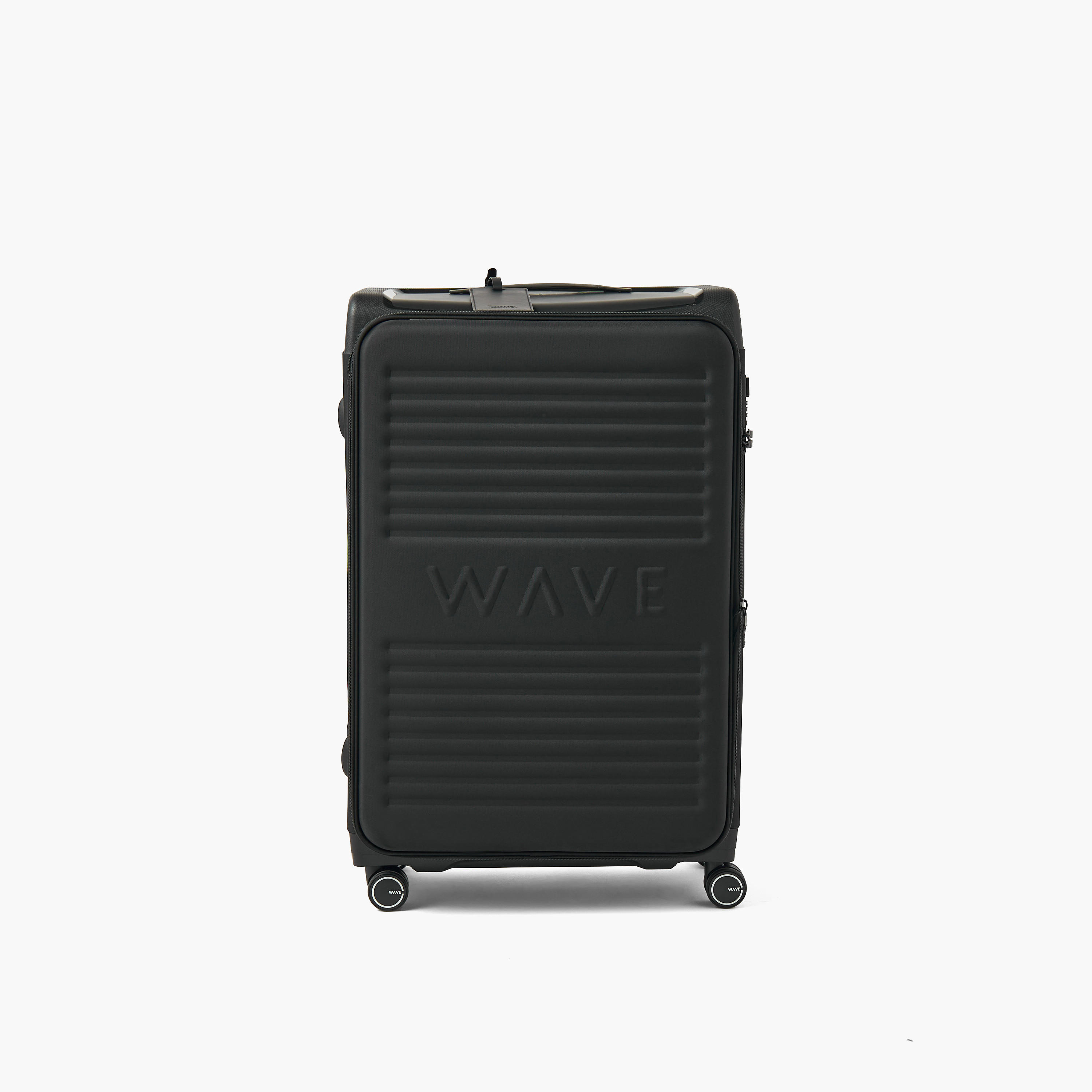 WAVE Textured Softcase Luggage Trolley with Retractable Handle - 28 inches Check-In Bag-travel-luggagesandbags-luggage-image-2
