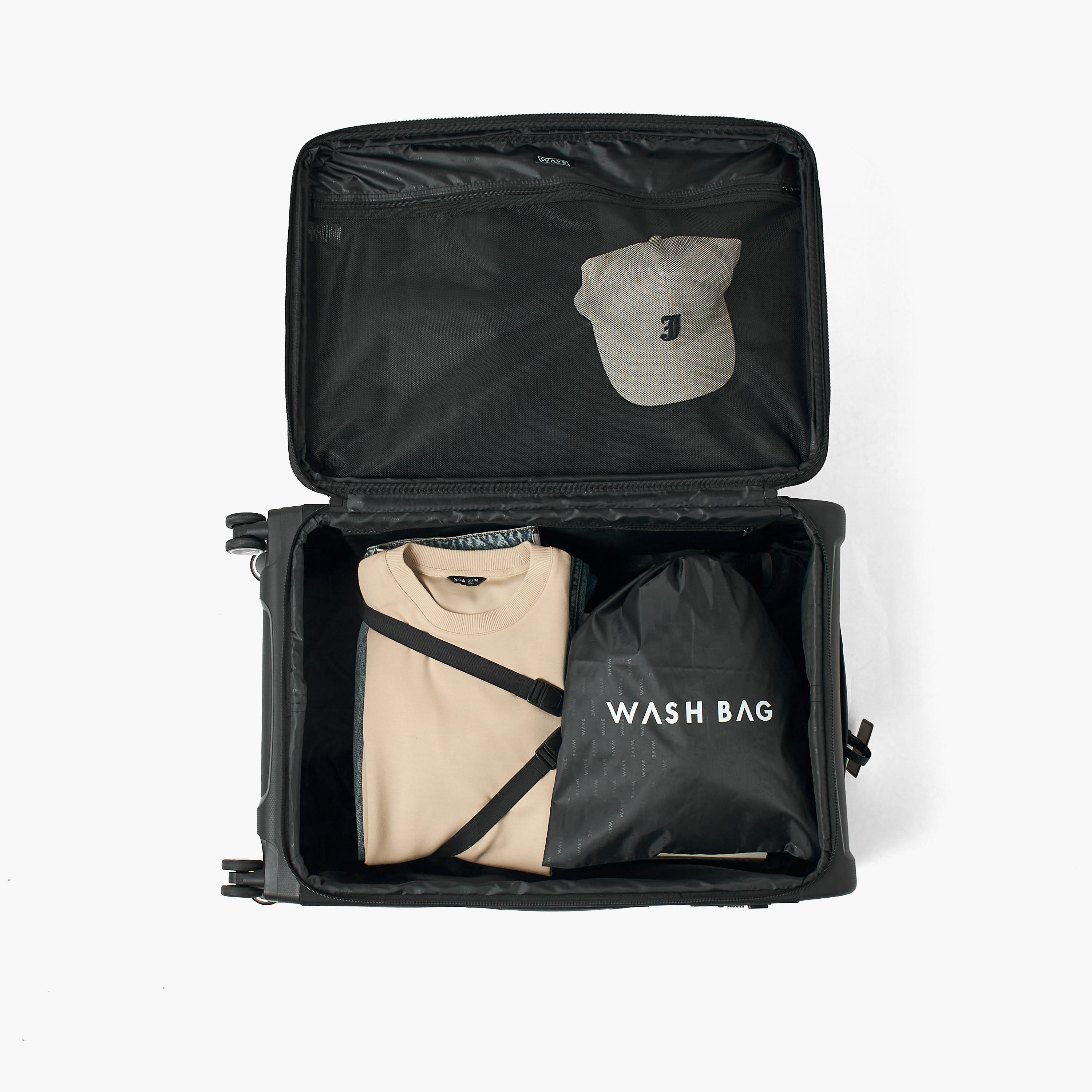 WAVE Textured Softcase Luggage Trolley with Retractable Handle - 28 inches Check-In Bag-travel-luggagesandbags-luggage-image-8