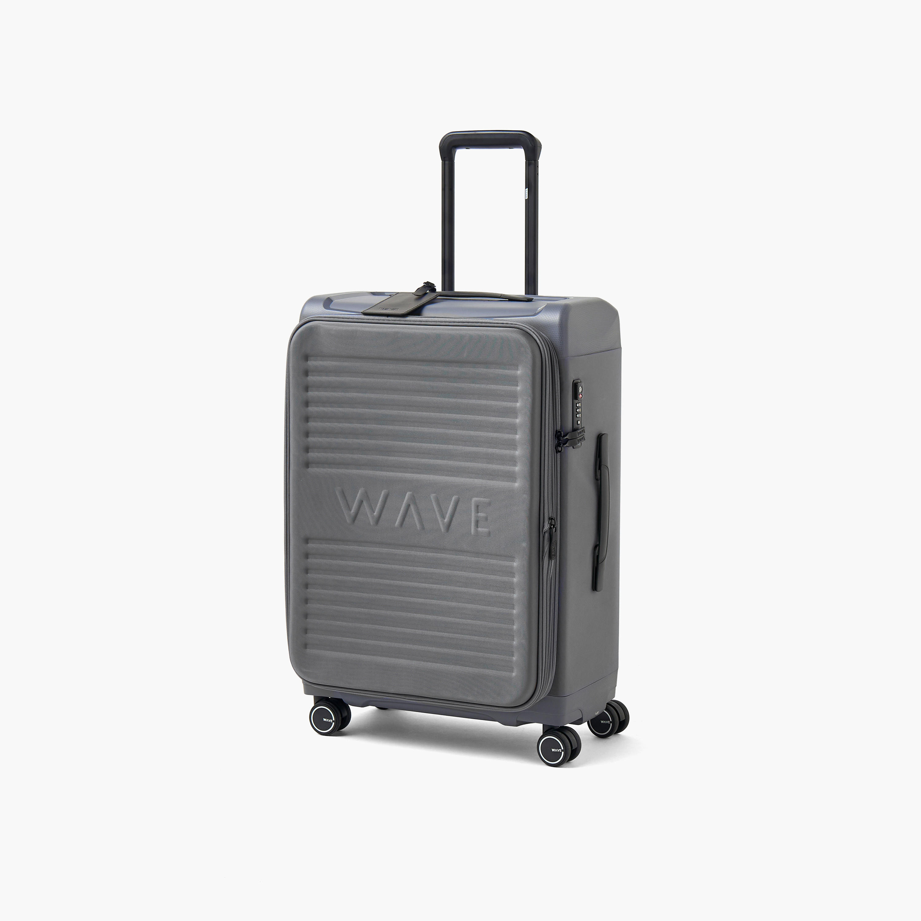 WAVE Textured Softcase Luggage Trolley with Retractable Handle - 28 inches Check-In Bag-travel-luggagesandbags-luggage-image-11
