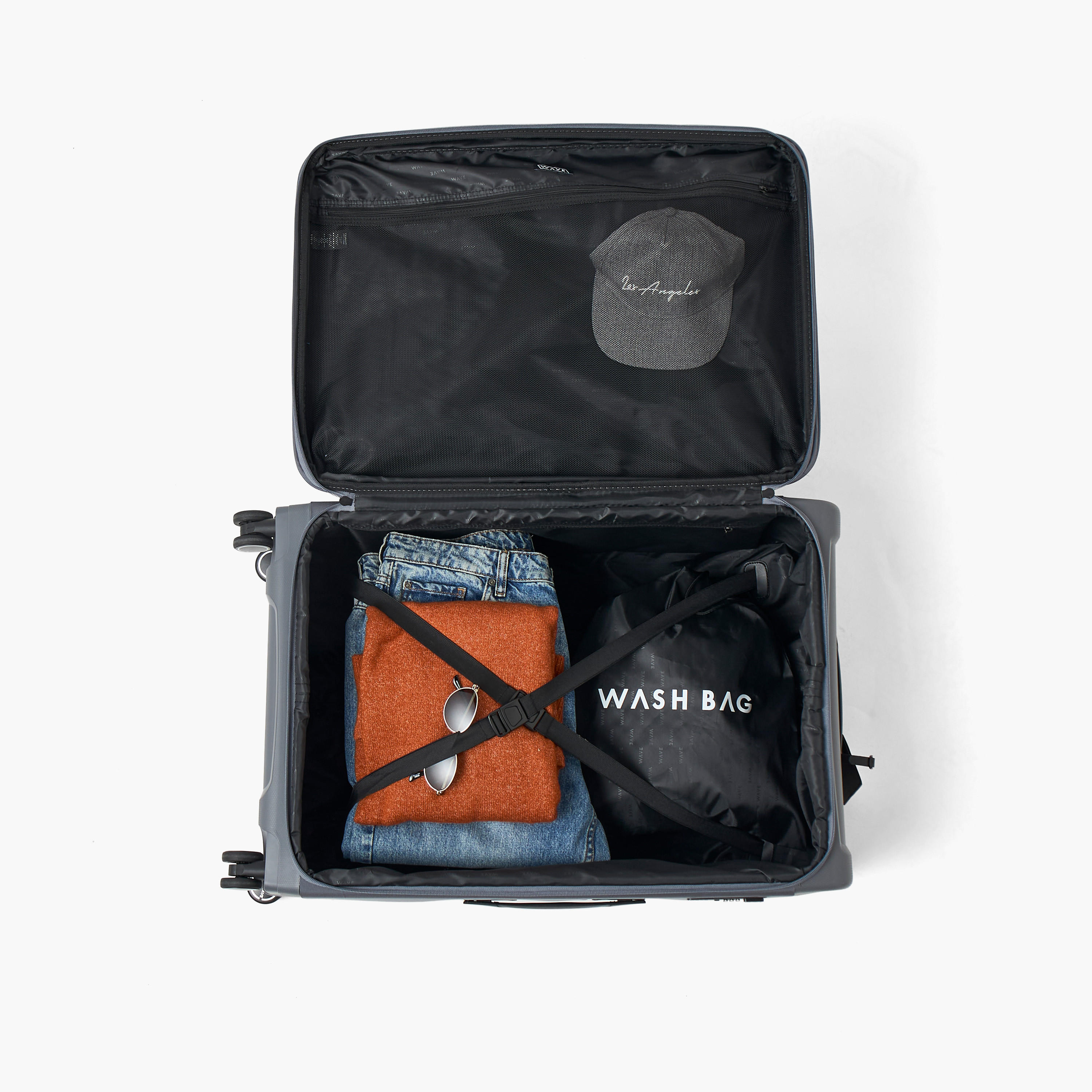 WAVE Textured Softcase Luggage Trolley with Retractable Handle - 28 inches Check-In Bag-travel-luggagesandbags-luggage-image-8