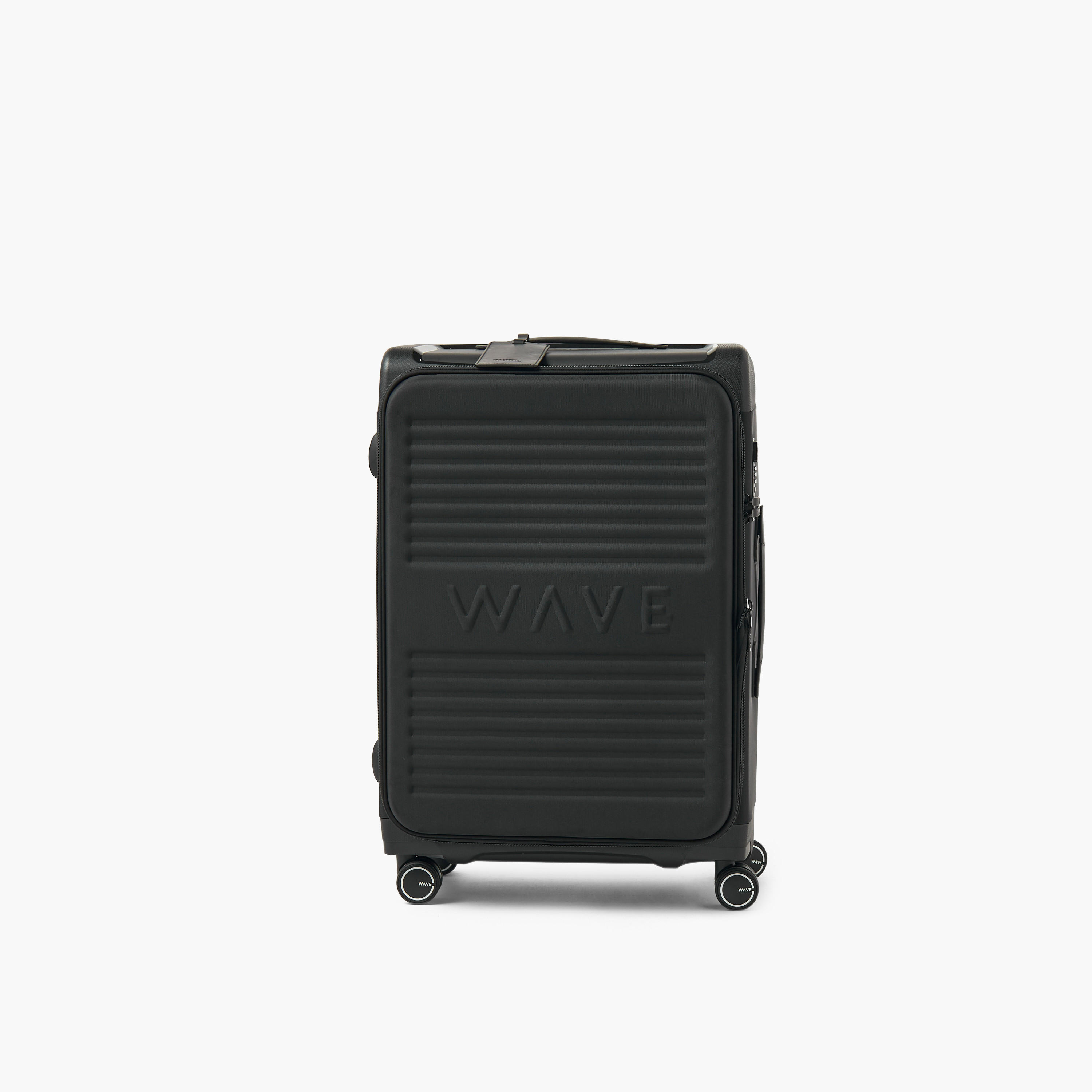 WAVE Textured Softcase Luggage Trolley with Retractable Handle - 24 inches Check-In Bag-travel-luggagesandbags-luggage-image-2