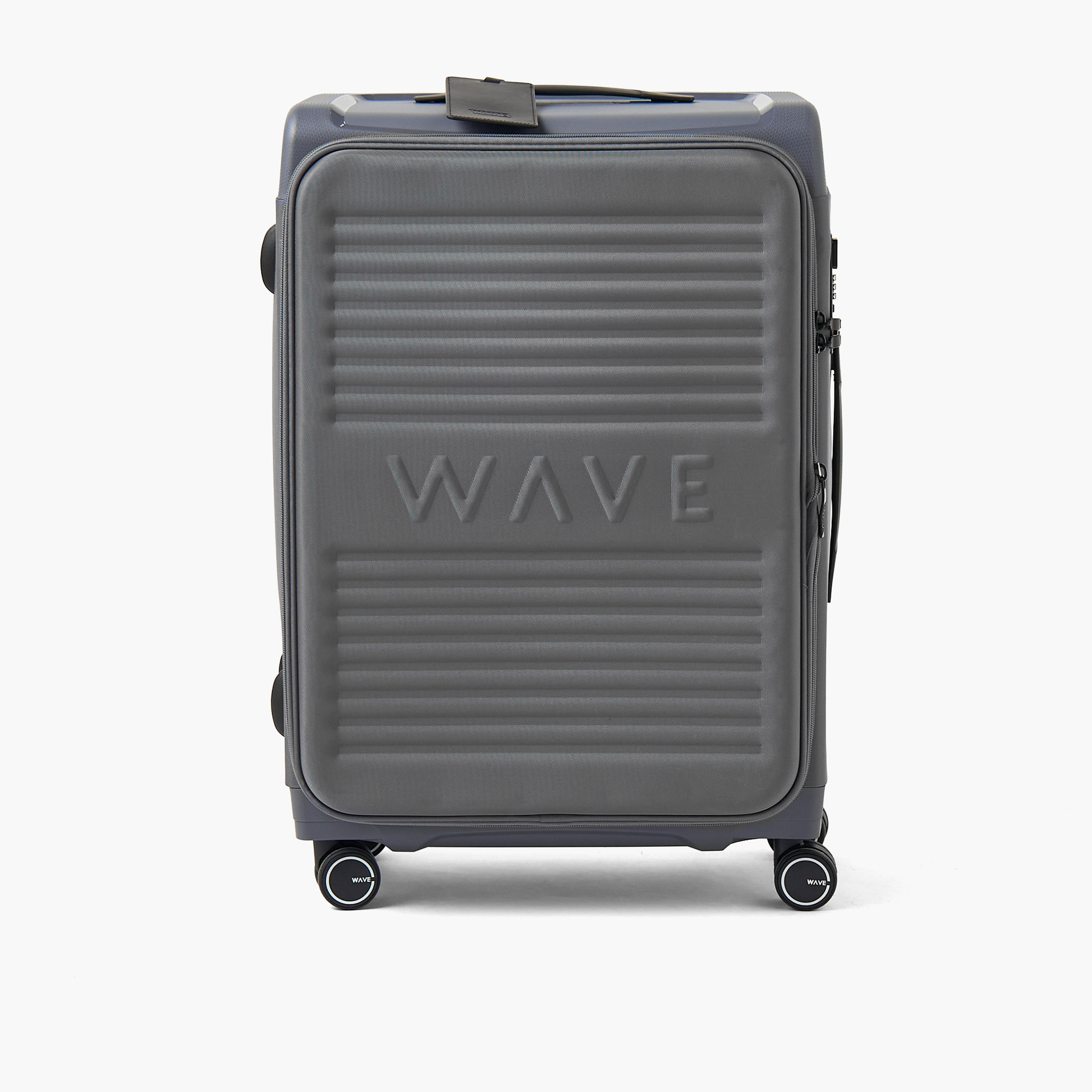شنطة ترولي مرنة بملمس بارز ومقبض قابل للسحب من ويف - 24 بوصة للشحن-travel-luggagesandbags-luggage-image-2