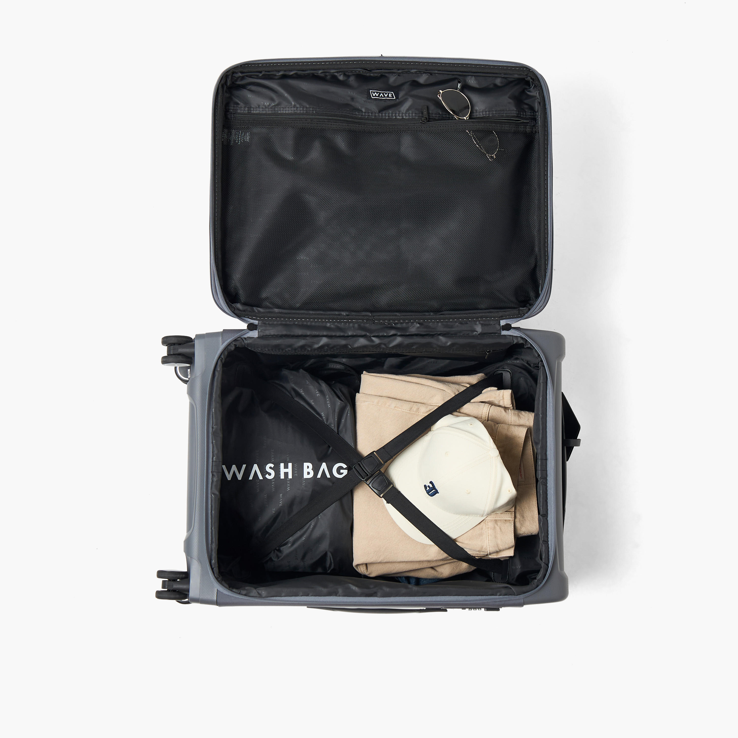 شنطة ترولي مرنة بملمس بارز ومقبض قابل للسحب من ويف - 24 بوصة للشحن-travel-luggagesandbags-luggage-image-9