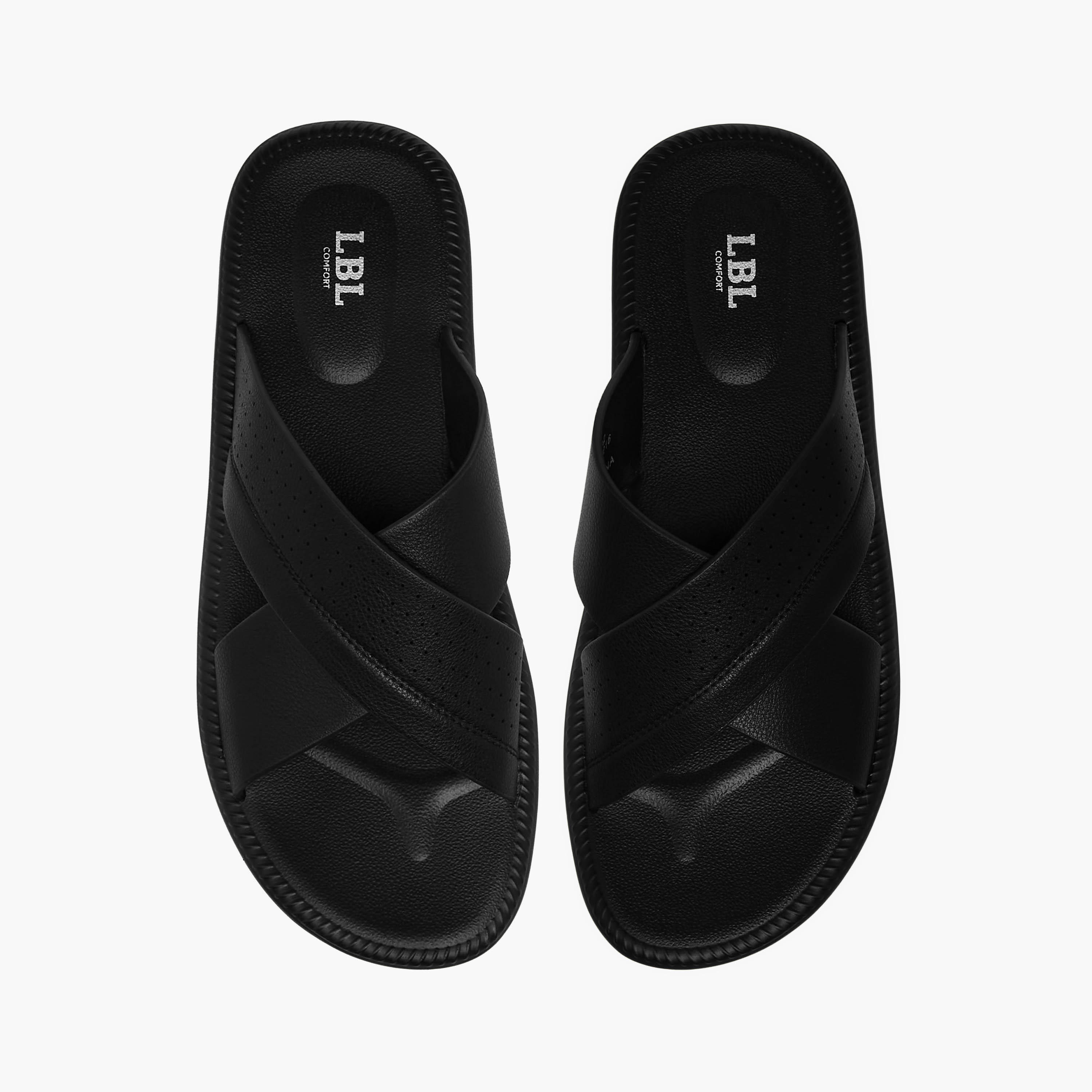 صندل مريح بحزام متقاطع للرجال من أل بي أل من شو إكسبريس-men-shoes-sandals-image-1