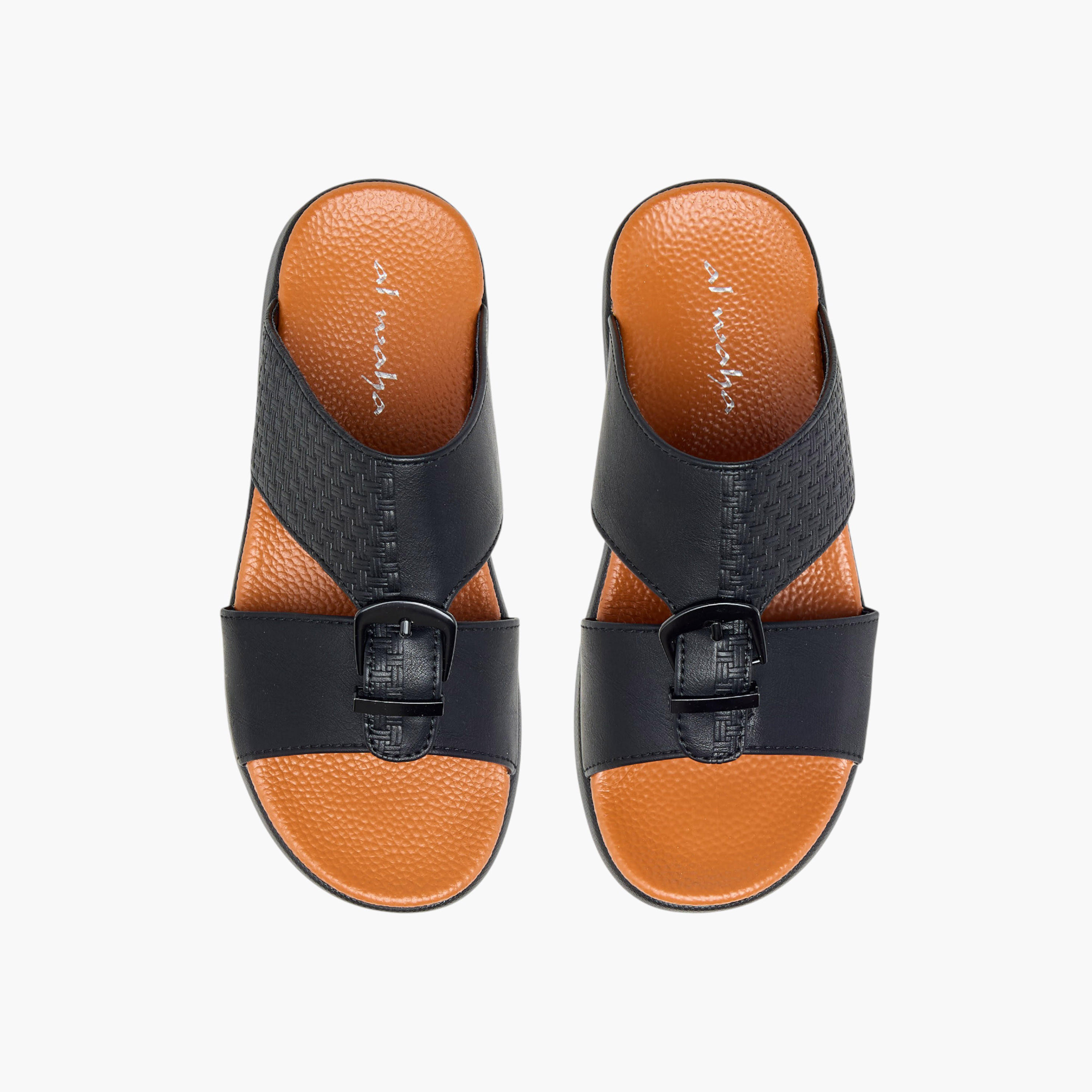 Al Waha Boys Panelled Arabic Sandals-boys-shoes-sandals-image-1