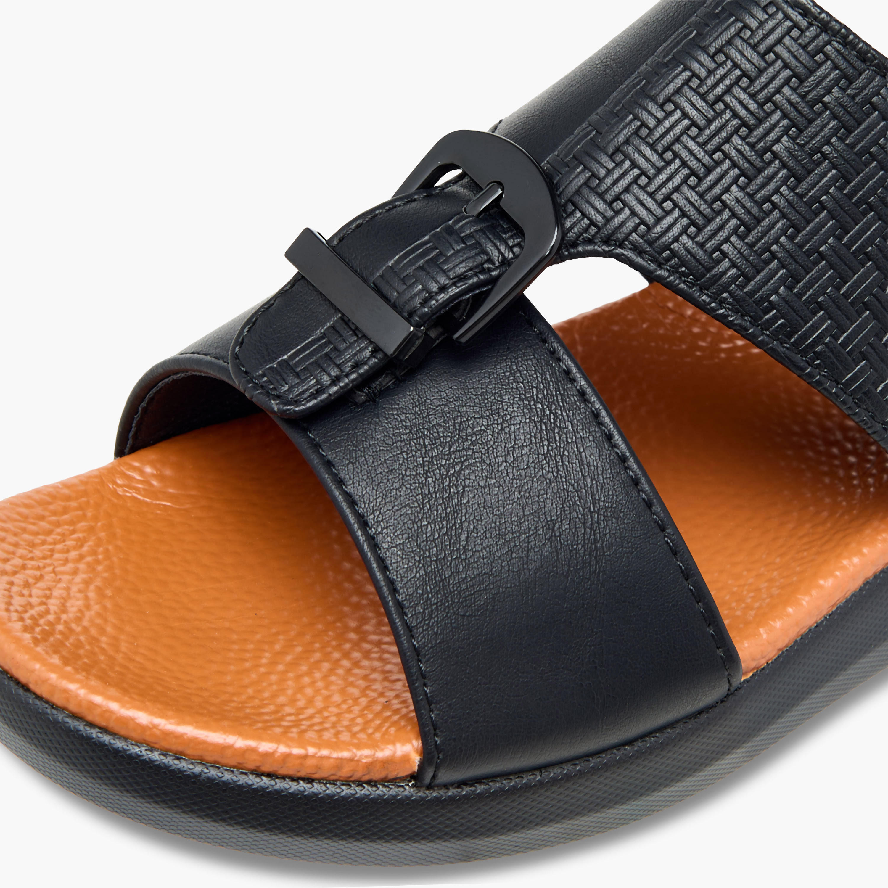 Al Waha Boys Panelled Arabic Sandals-boys-shoes-sandals-image-5