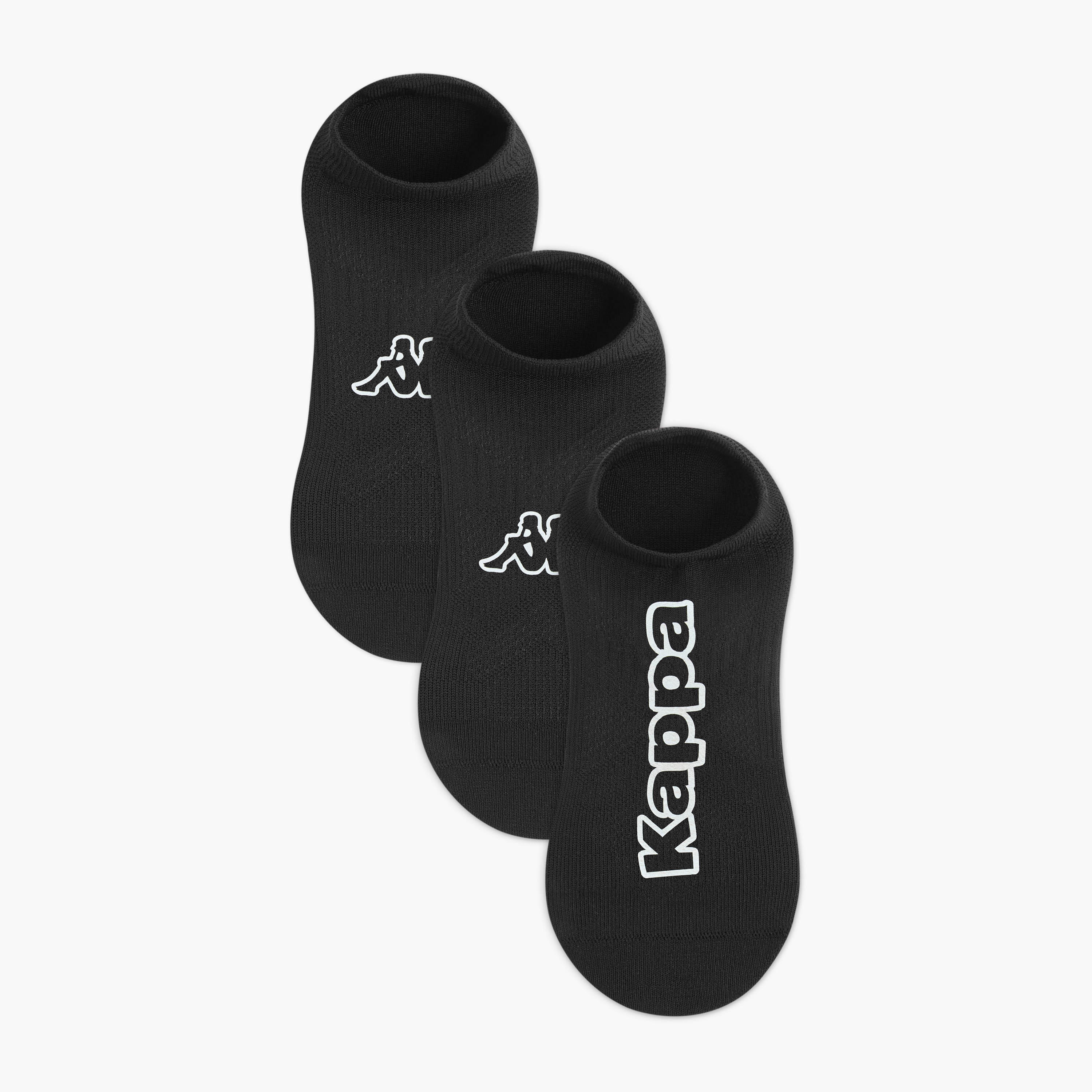 Kappa Logo Print Trainer Socks - Set of 3-women-socksandstockings-image-1