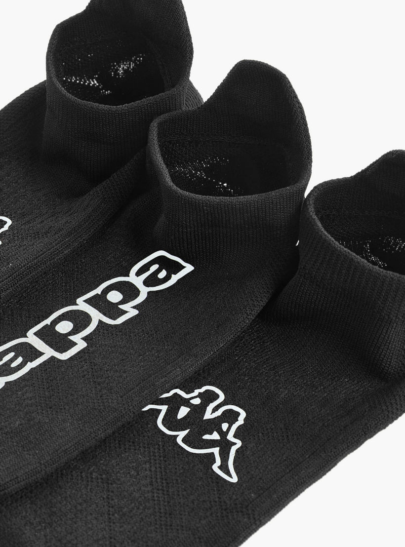 Kappa Logo Print Trainer Socks - Set of 3-women-socksandstockings-image-4