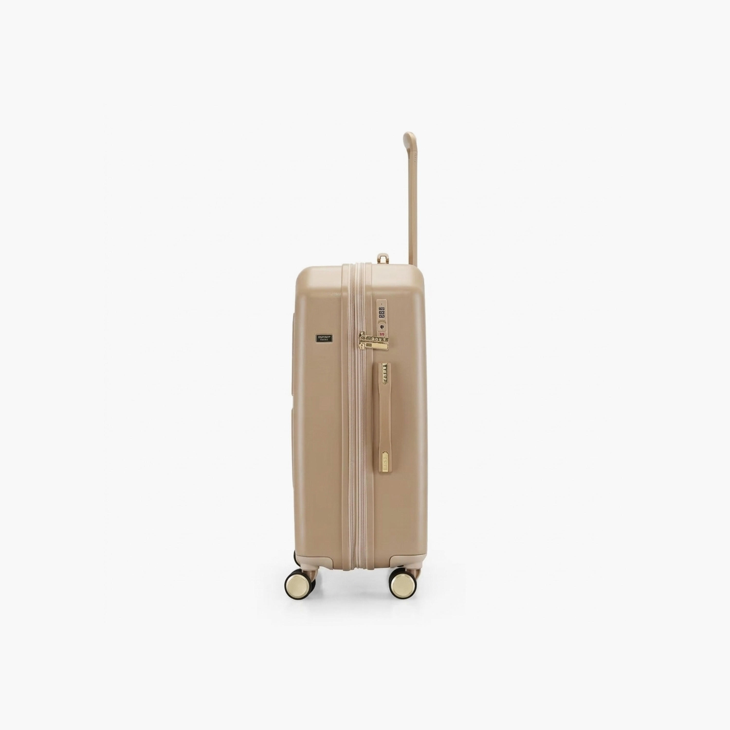 شنطة سفر ترولي صلبة بارزة الملمس بمقبض قابل للسحب من دي كي إن واي-travel-luggagesandbags-luggage-image-4