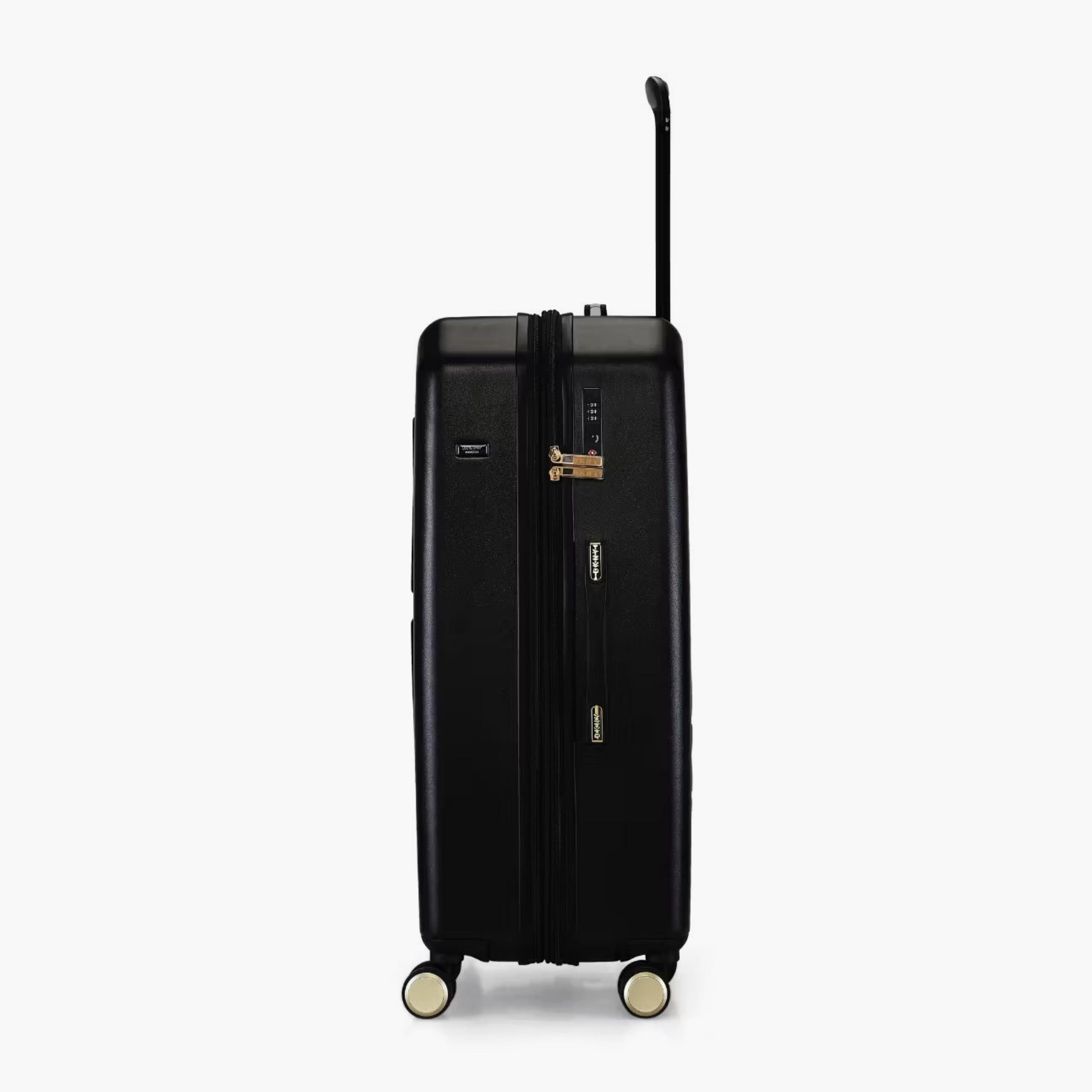 DKNY Textured Hardcase Luggage Trolley with Retractable Handle-travel-luggagesandbags-luggage-image-4