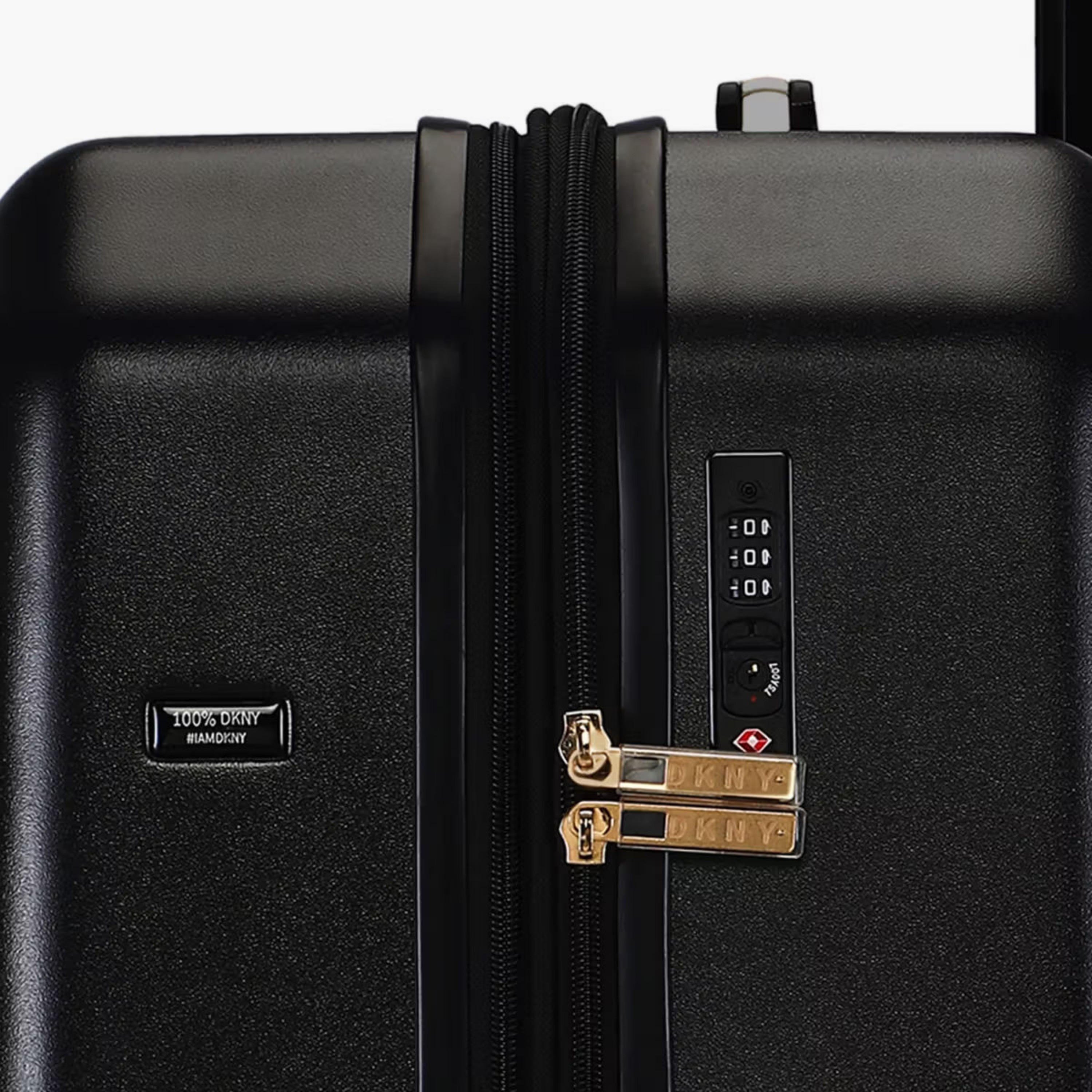 DKNY Textured Hardcase Luggage Trolley with Retractable Handle-travel-luggagesandbags-luggage-image-5