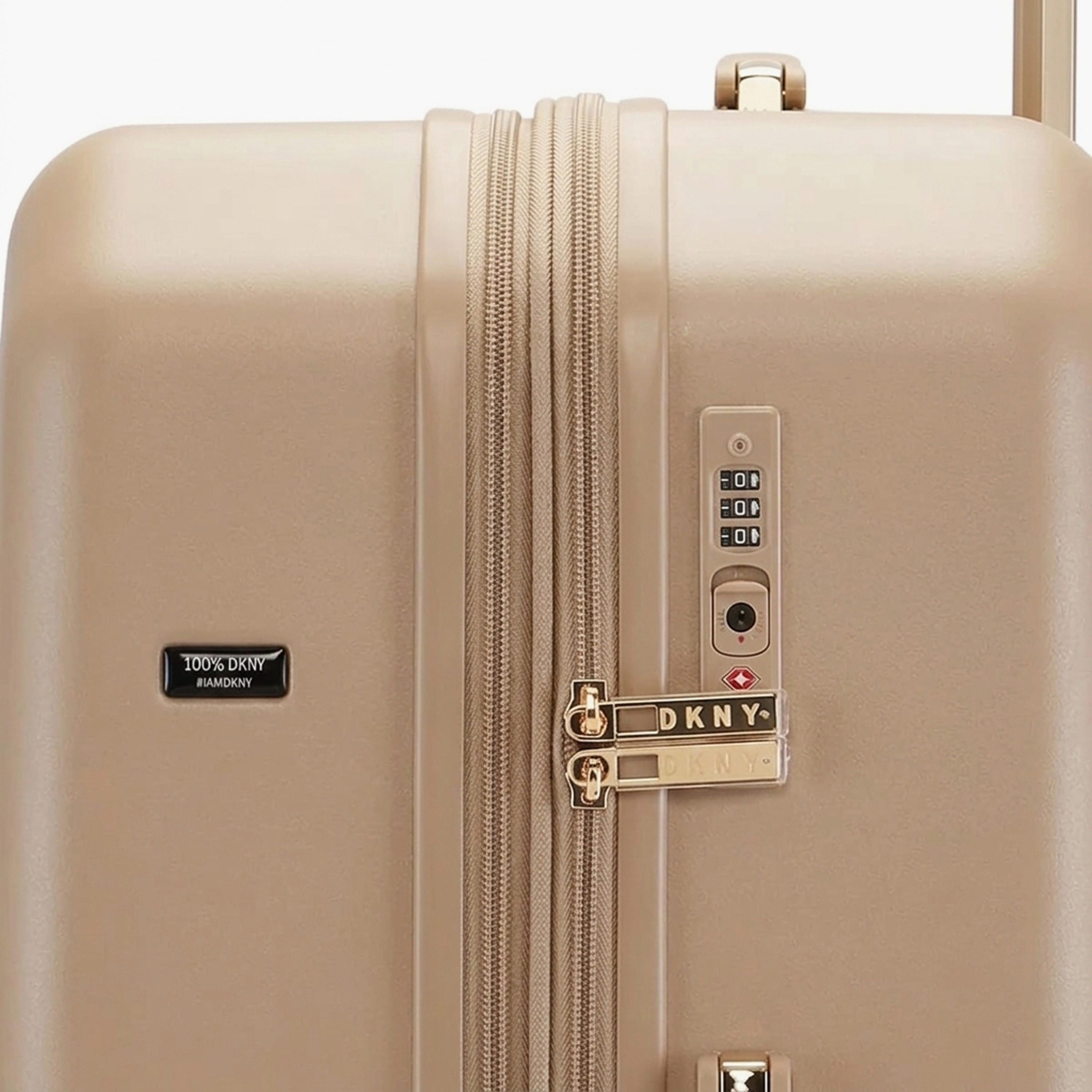 DKNY Textured Hardcase Luggage Trolley with Retractable Handle-travel-luggagesandbags-luggage-image-7