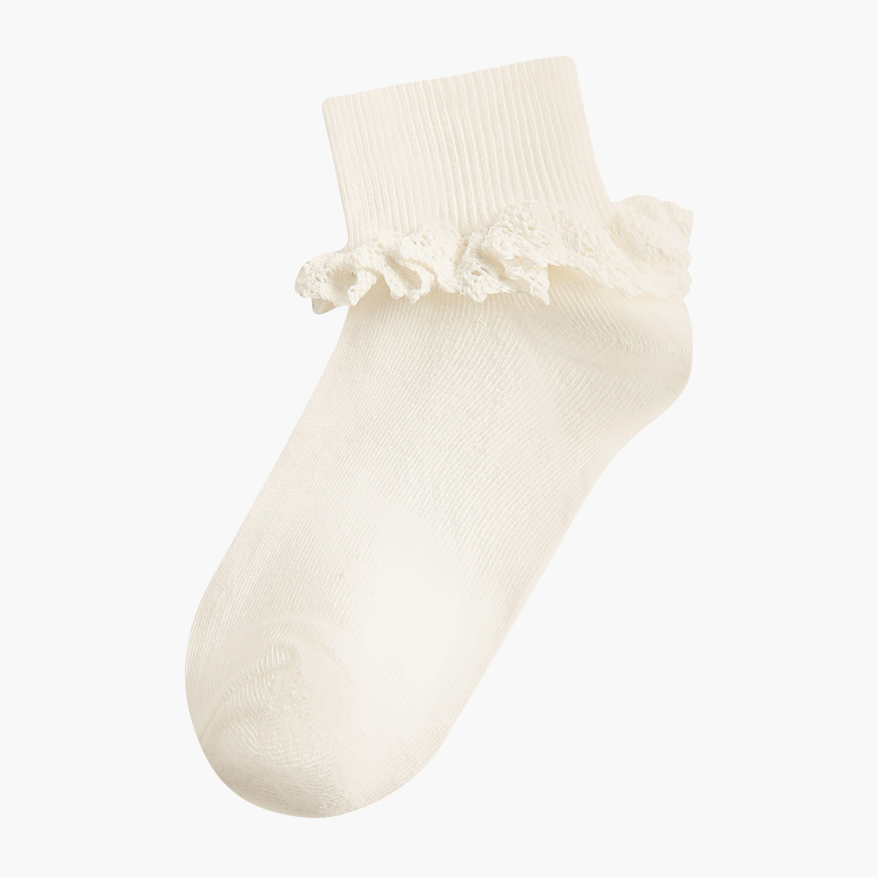 Pack of 3 Celeste Girls Socks with Frill Detail-girls-accessories-socks-image-2