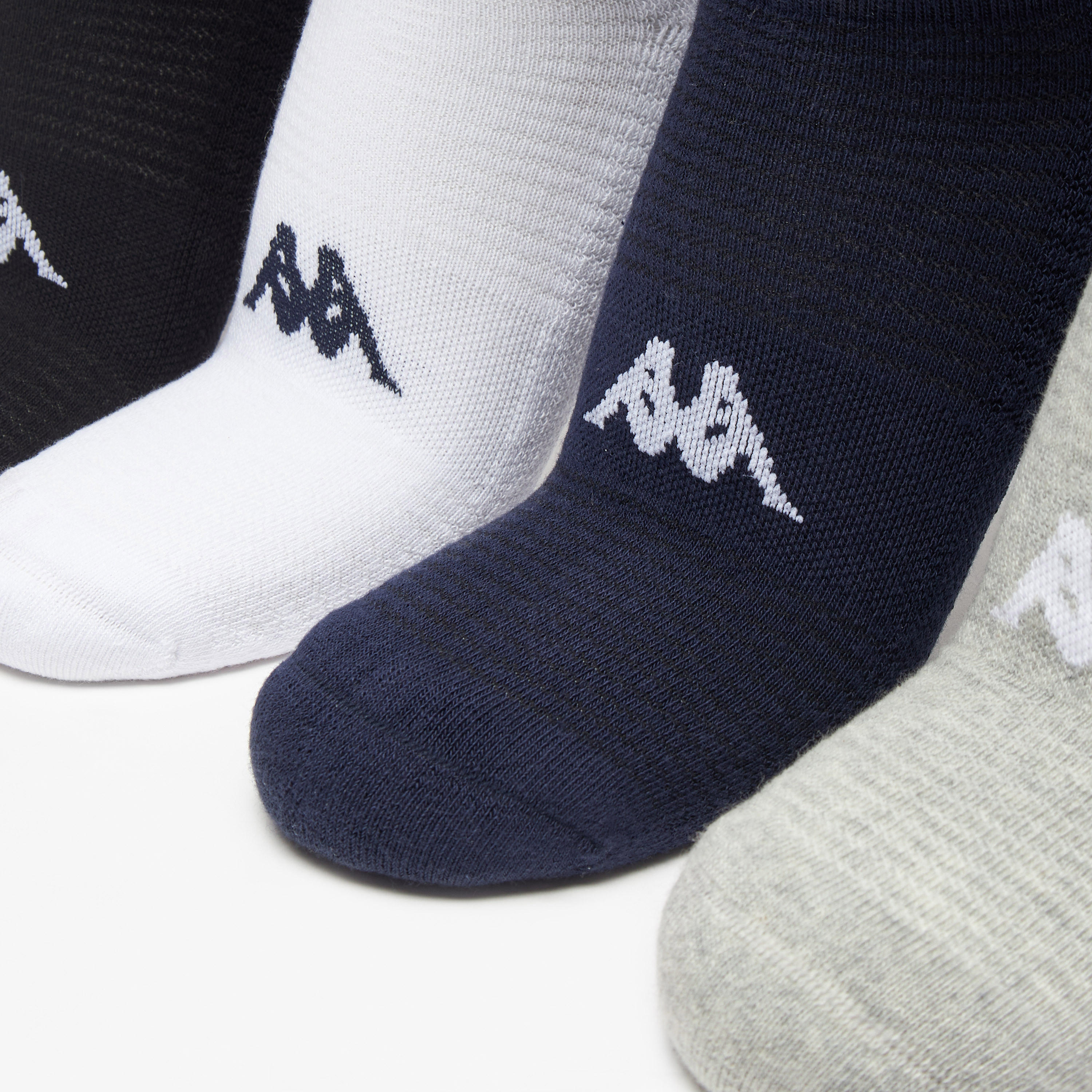 Kappa Logo Detail Ankle Length Cushioned Sports Socks - Set of 5-men-socks-image-2