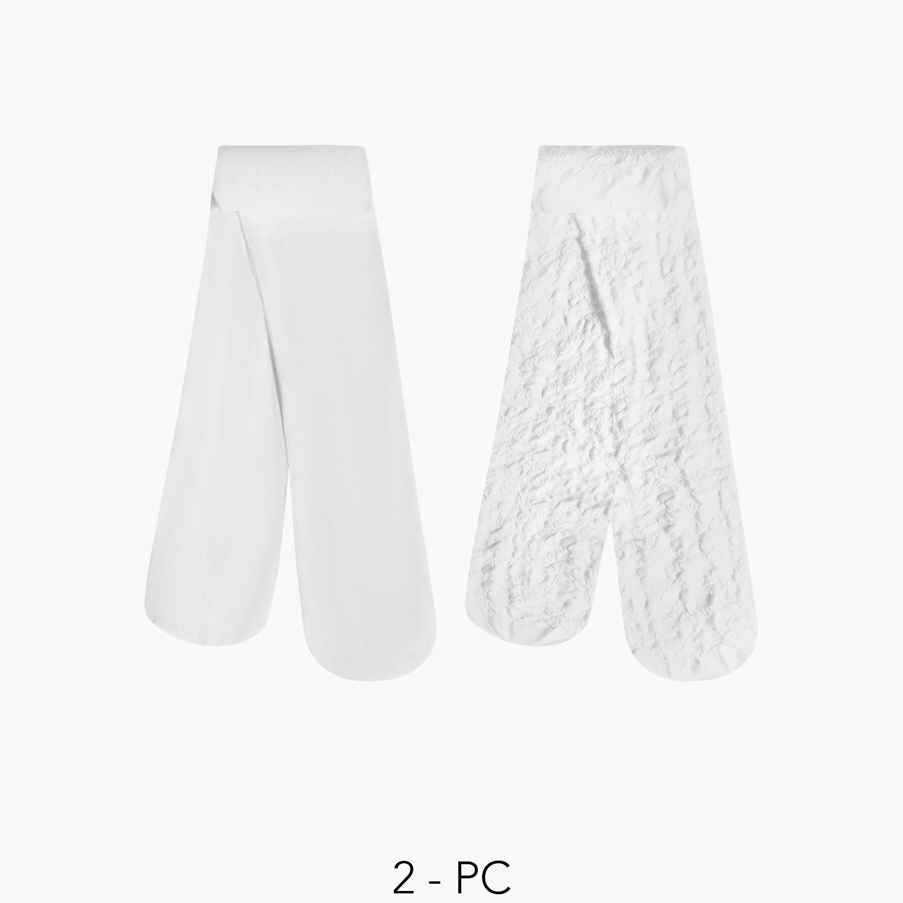 طقم جوارب تحتانية بتصاميم متنوعة قطعتين للبنات من سيليست-girls-accessories-socks-image-1