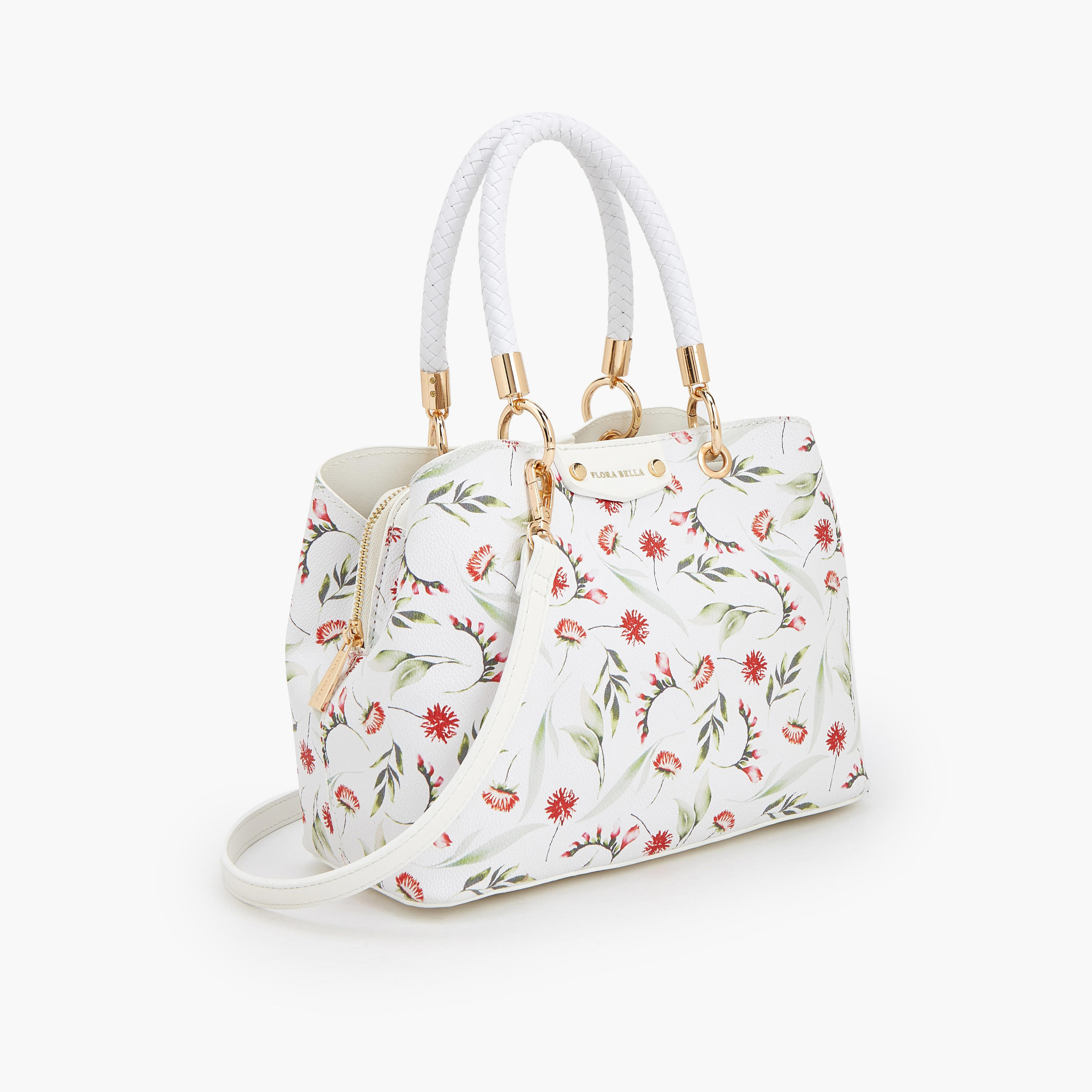 شنطة توت بطبعات زهرية ومقبض مزدوج من فلورا بيلا-women-bagsandwallets-handbags-image-4