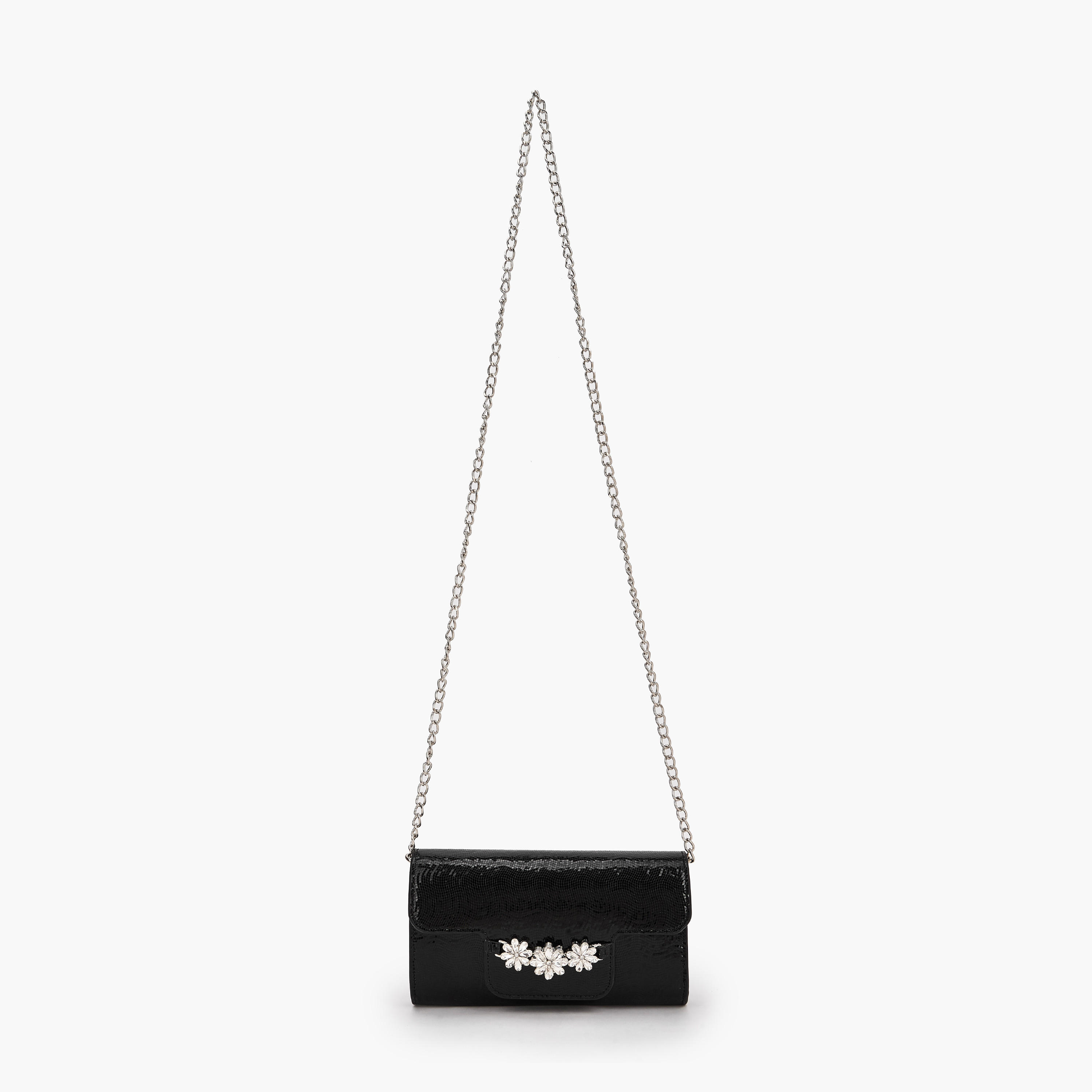 شنطة كلاتش مزيّنة مع حزام سلسلة من فلورا بيلا-women-bagsandwallets-handbags-image-2