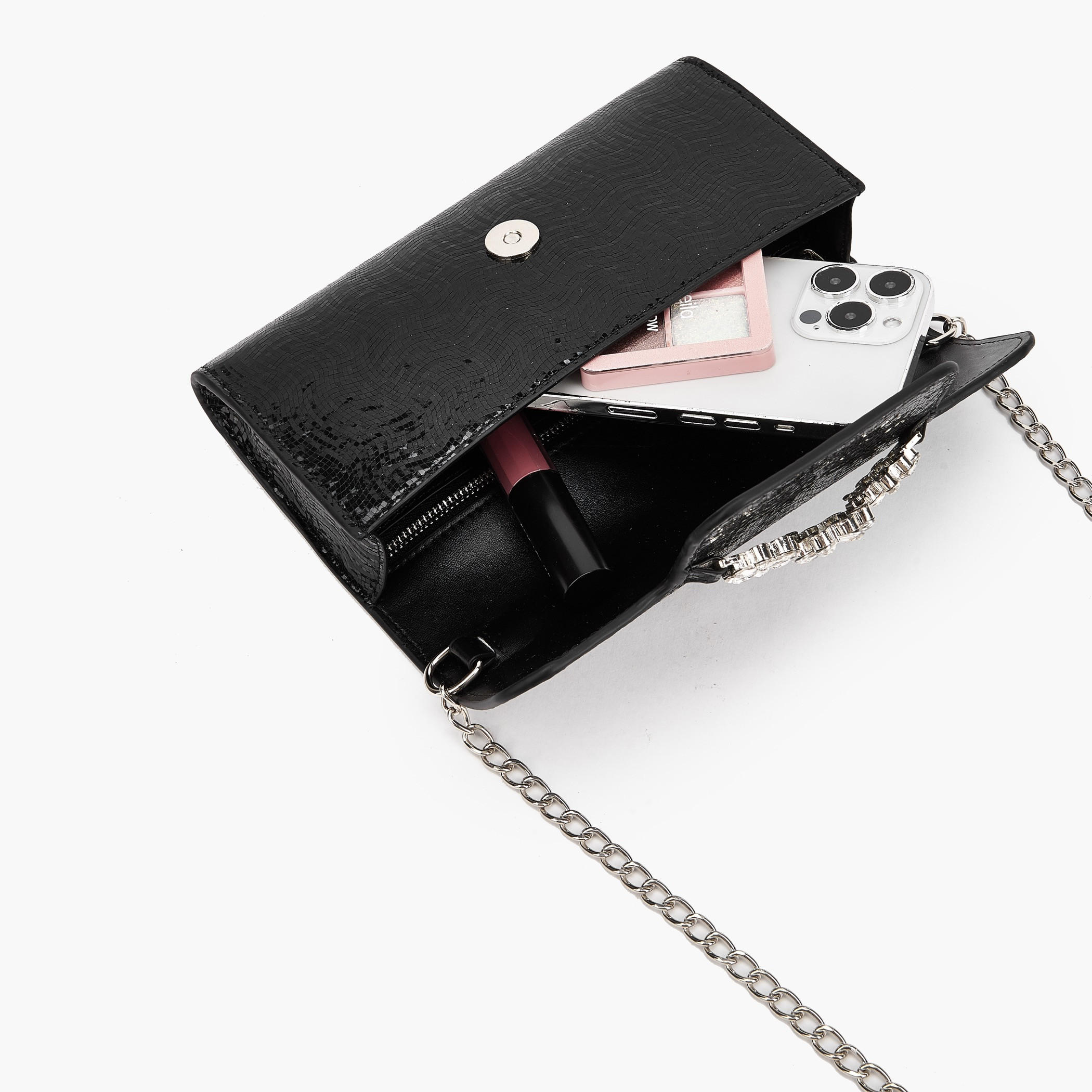 شنطة كلاتش مزيّنة مع حزام سلسلة من فلورا بيلا-women-bagsandwallets-handbags-image-7