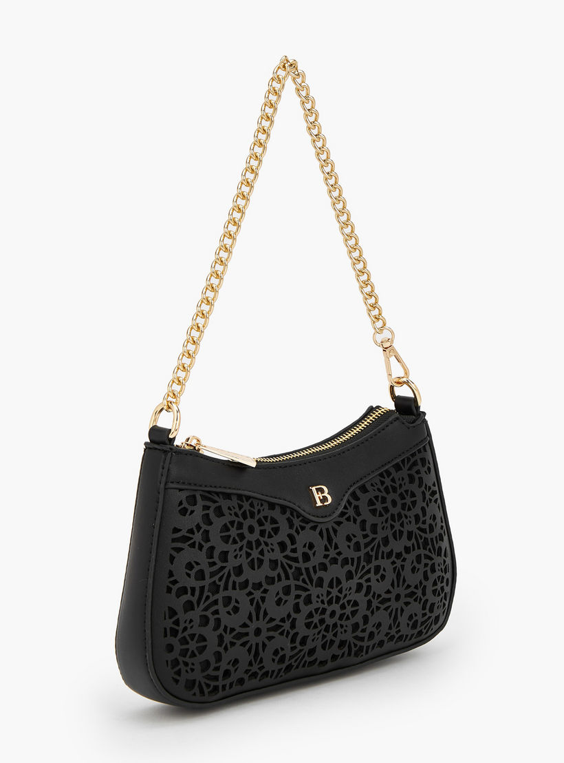 Flora Bella Laser Cut Shoulder Bag with Zip Closure-women-bagsandwallets-handbags-image-2