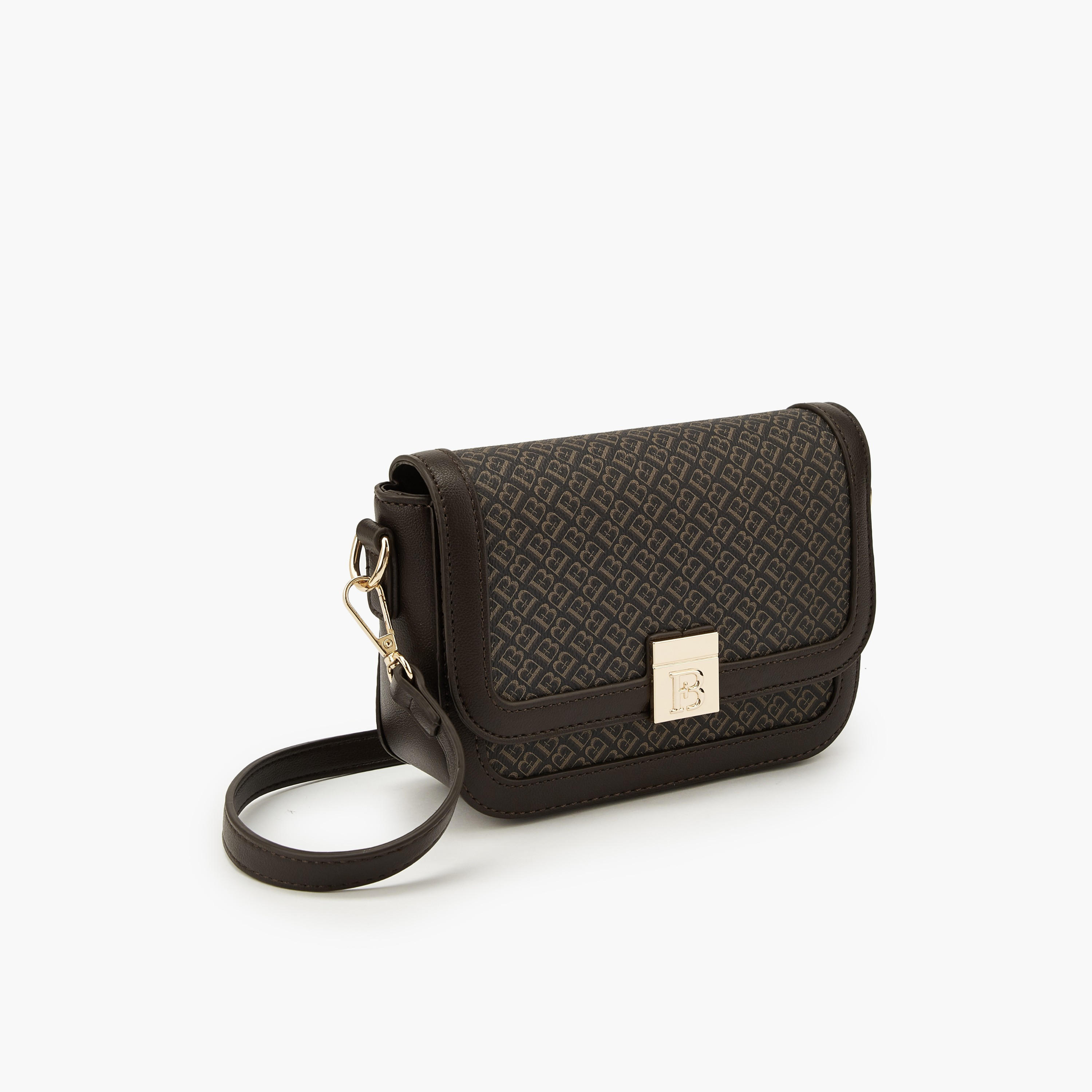 Flora Bella Monogram Print Crossbody Bag with Detachable Strap-women-bagsandwallets-handbags-image-3
