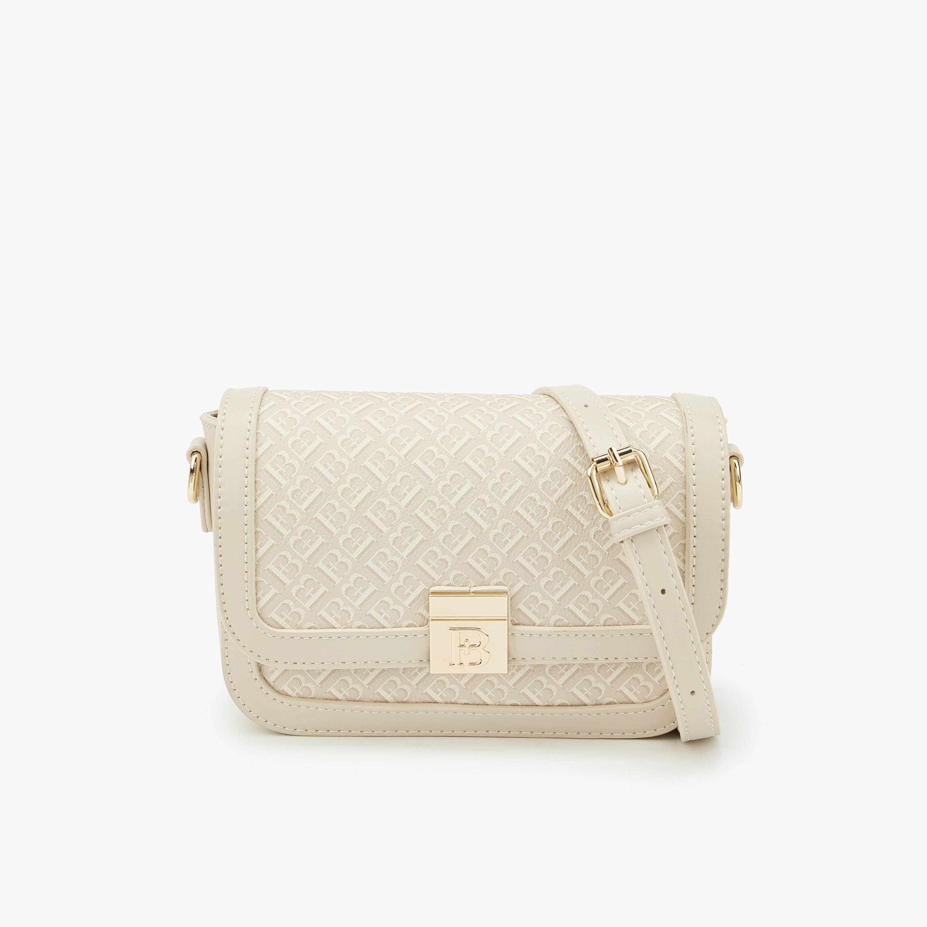 Flora Bella Monogram Print Crossbody Bag with Detachable Strap-women-bagsandwallets-handbags-image-1