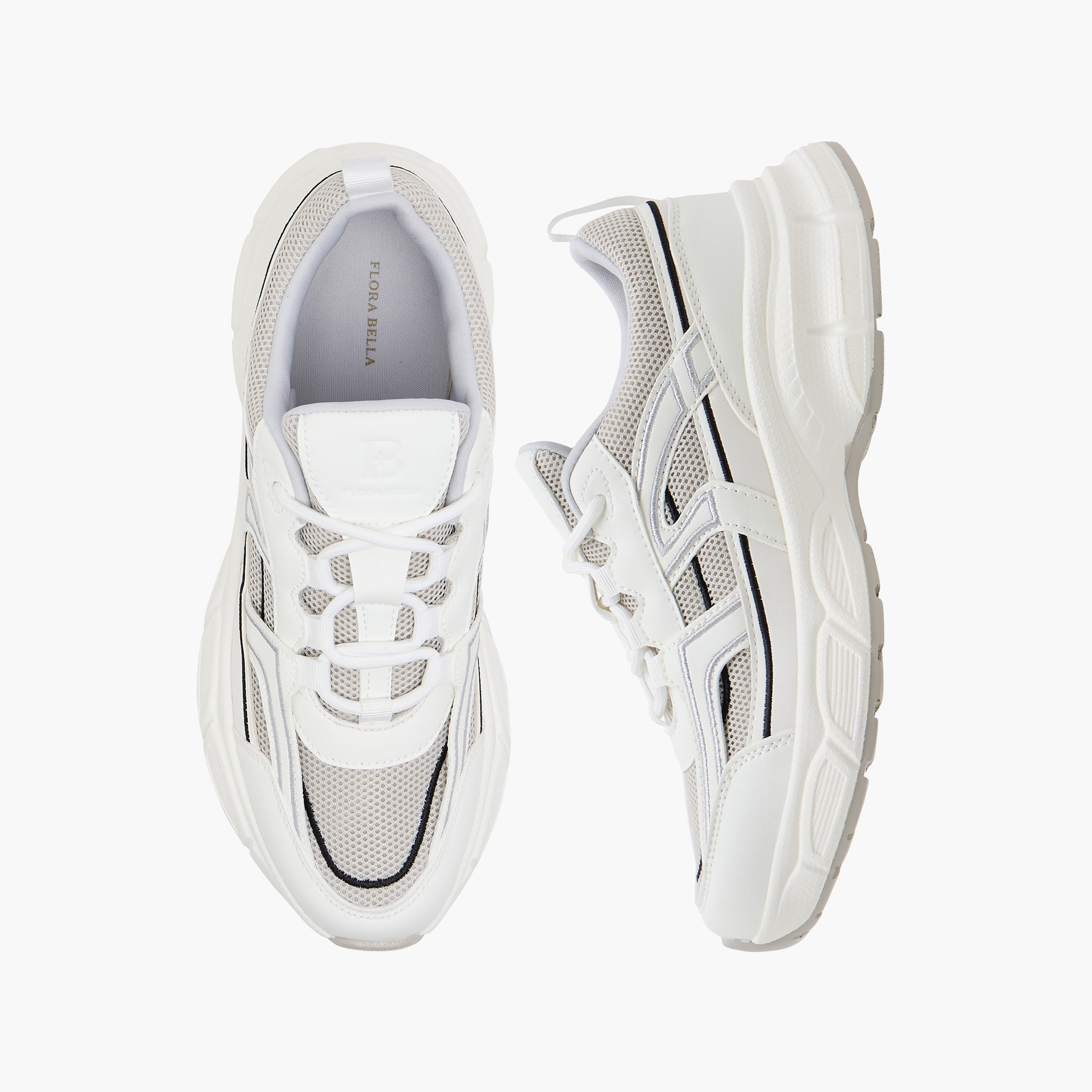 حذاء سنيكرز بألواح مع رباط إغلاق من فلورا بيلا-women-shoes-sneakers-image-1