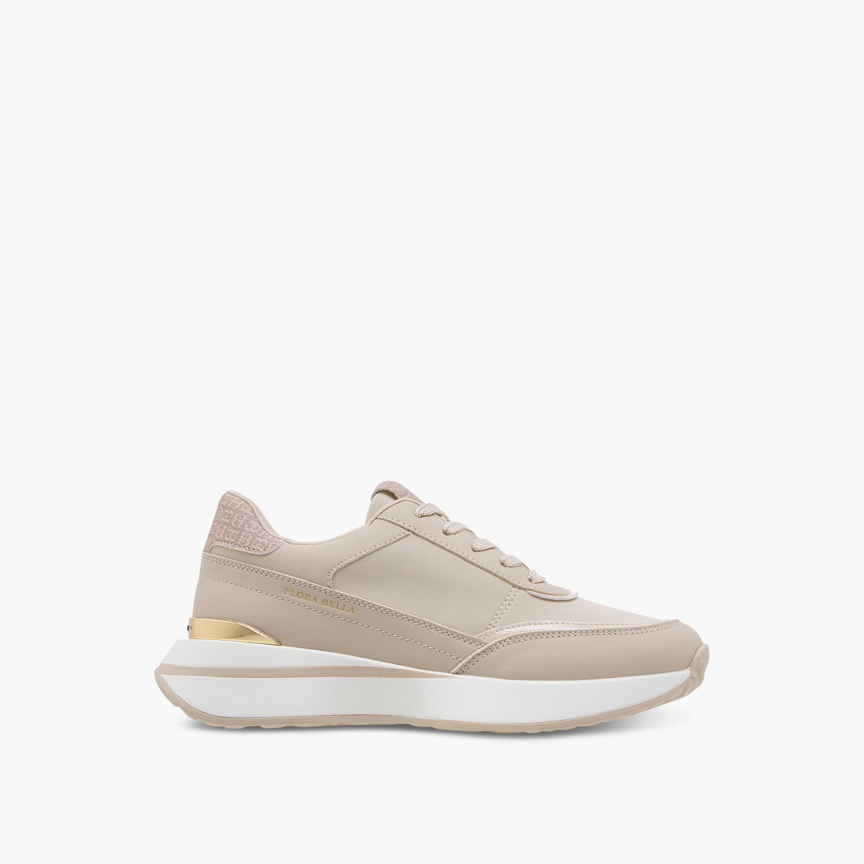 حذاء سنيكرز برباط إغلاق وطبعات مونوجرام من فلورا بيلا-women-shoes-sneakers-image-3