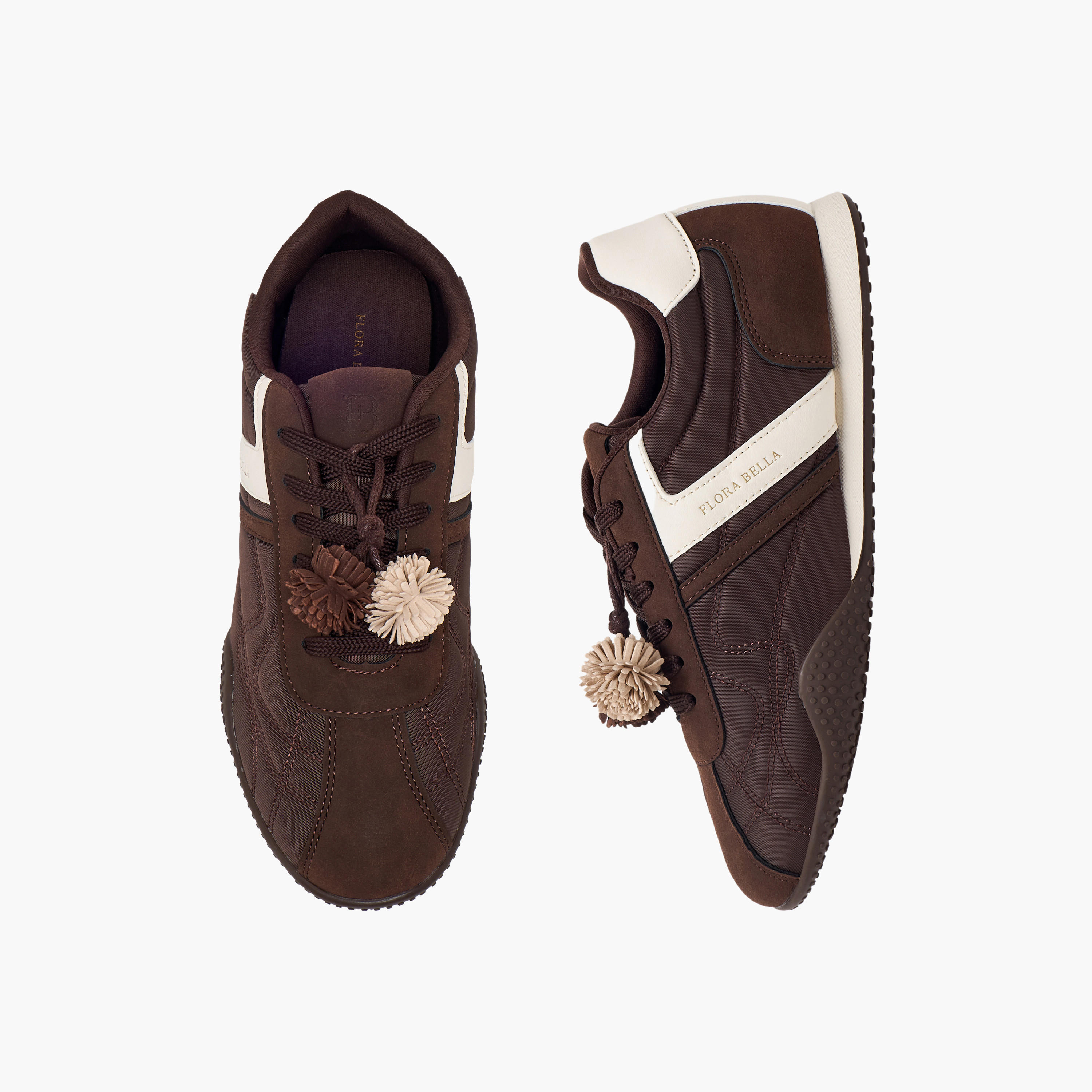 حذاء سنيكرز برقبة للكاحل وزينة بوم بوم للنساء من فلورا بيلا-women-shoes-sneakers-image-1