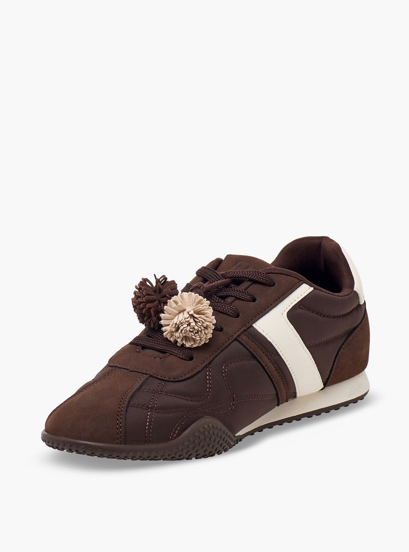 حذاء سنيكرز برقبة للكاحل وزينة بوم بوم للنساء من فلورا بيلا-women-shoes-sneakers-image-4