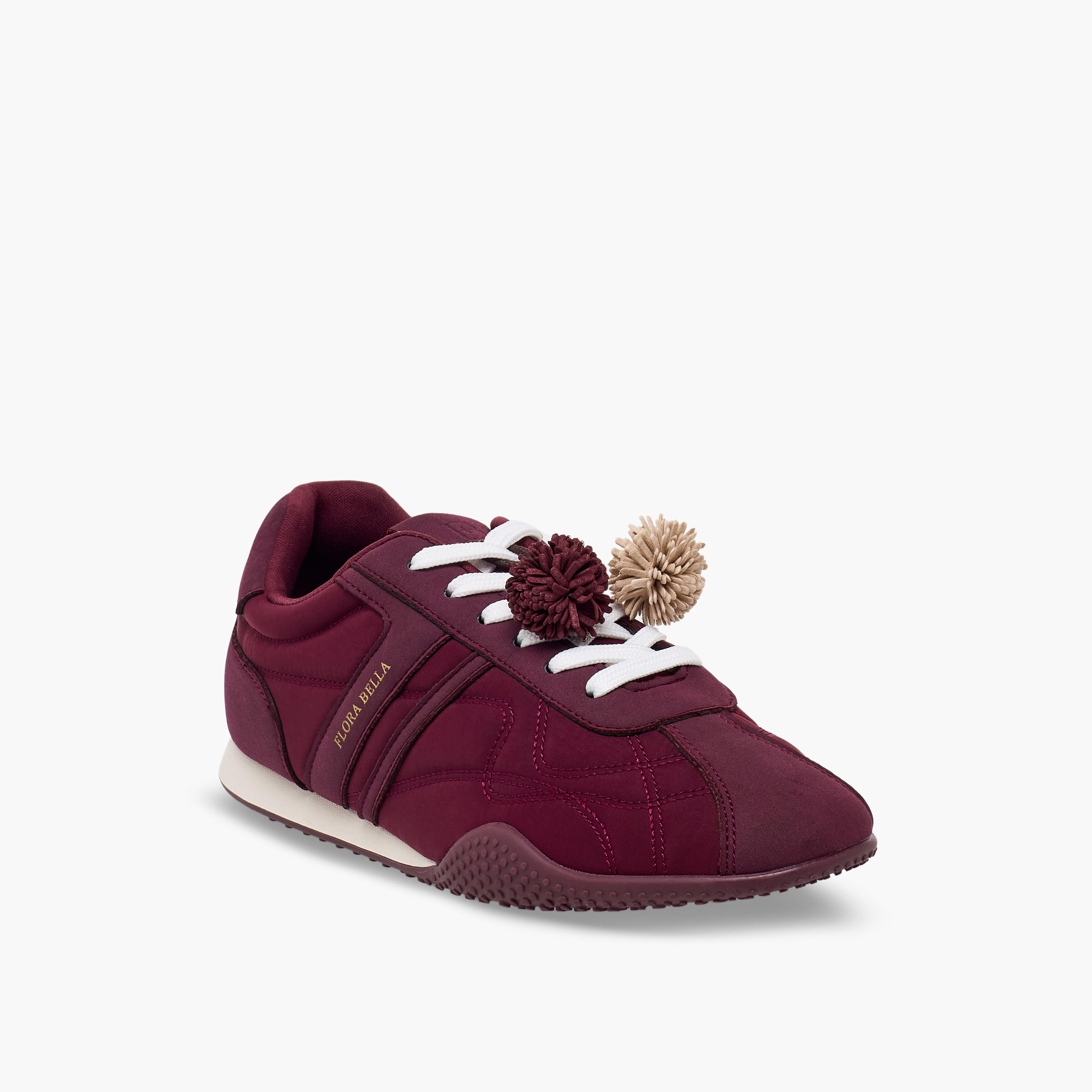 حذاء سنيكرز برقبة للكاحل وزينة بوم بوم للنساء من فلورا بيلا-women-shoes-sneakers-image-2