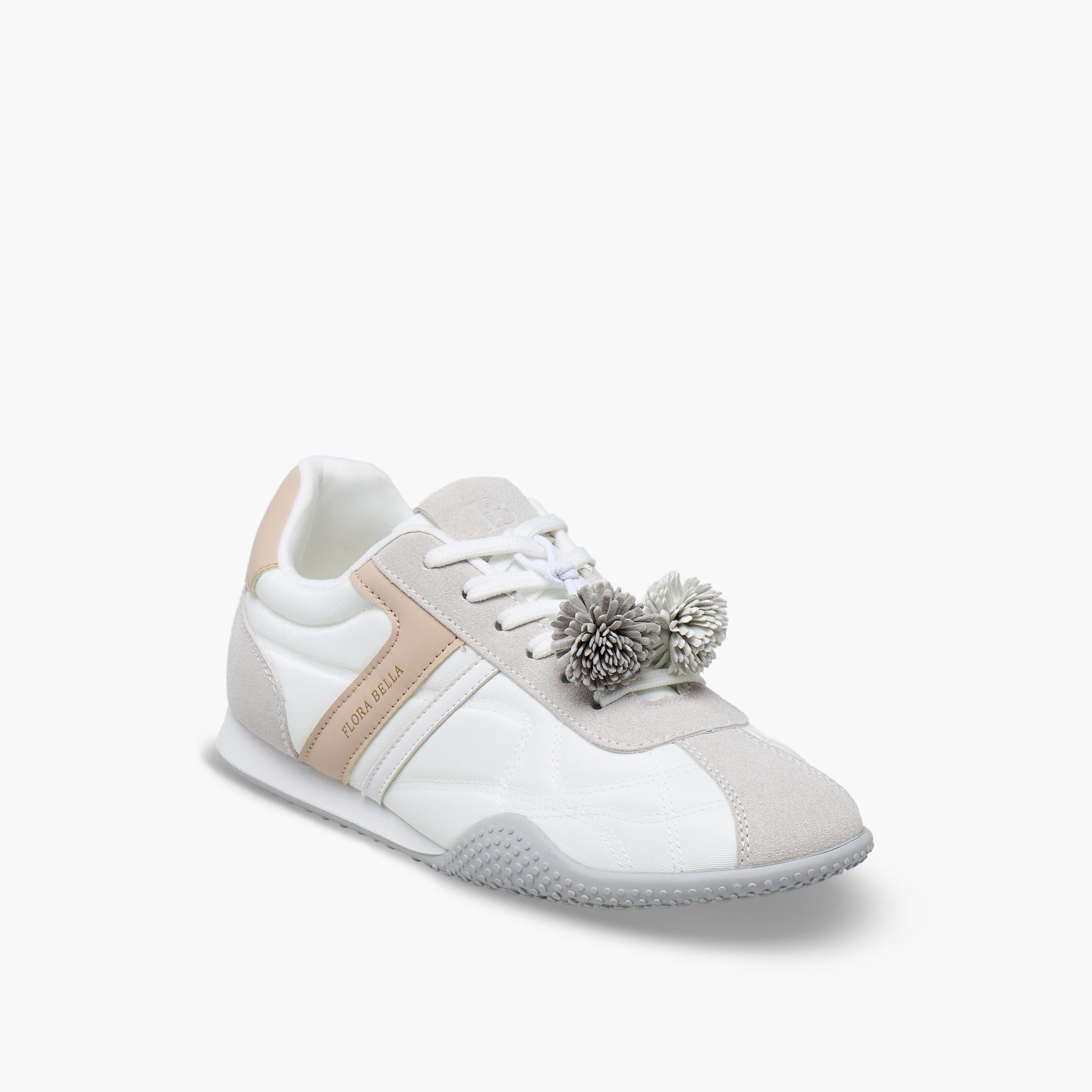 حذاء سنيكرز برقبة للكاحل وزينة بوم بوم للنساء من فلورا بيلا-women-shoes-sneakers-image-2
