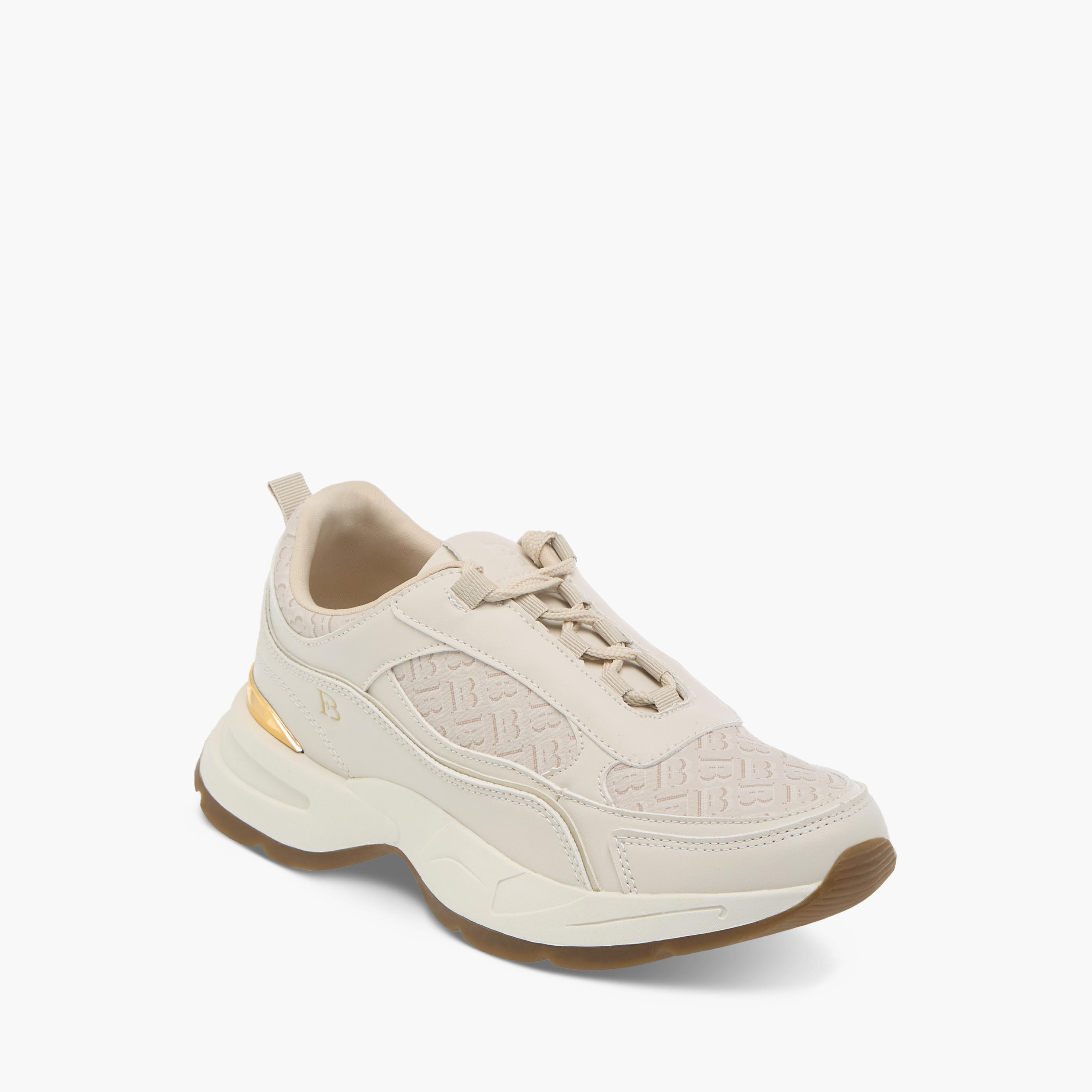 Flora Bella Monogram Print Sneakers with Lace-Up Closure-women-shoes-sneakers-image-2