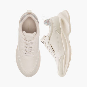 Flora Bella Logo Detail Sneakers with Lace-Up Closure-women-image-1
