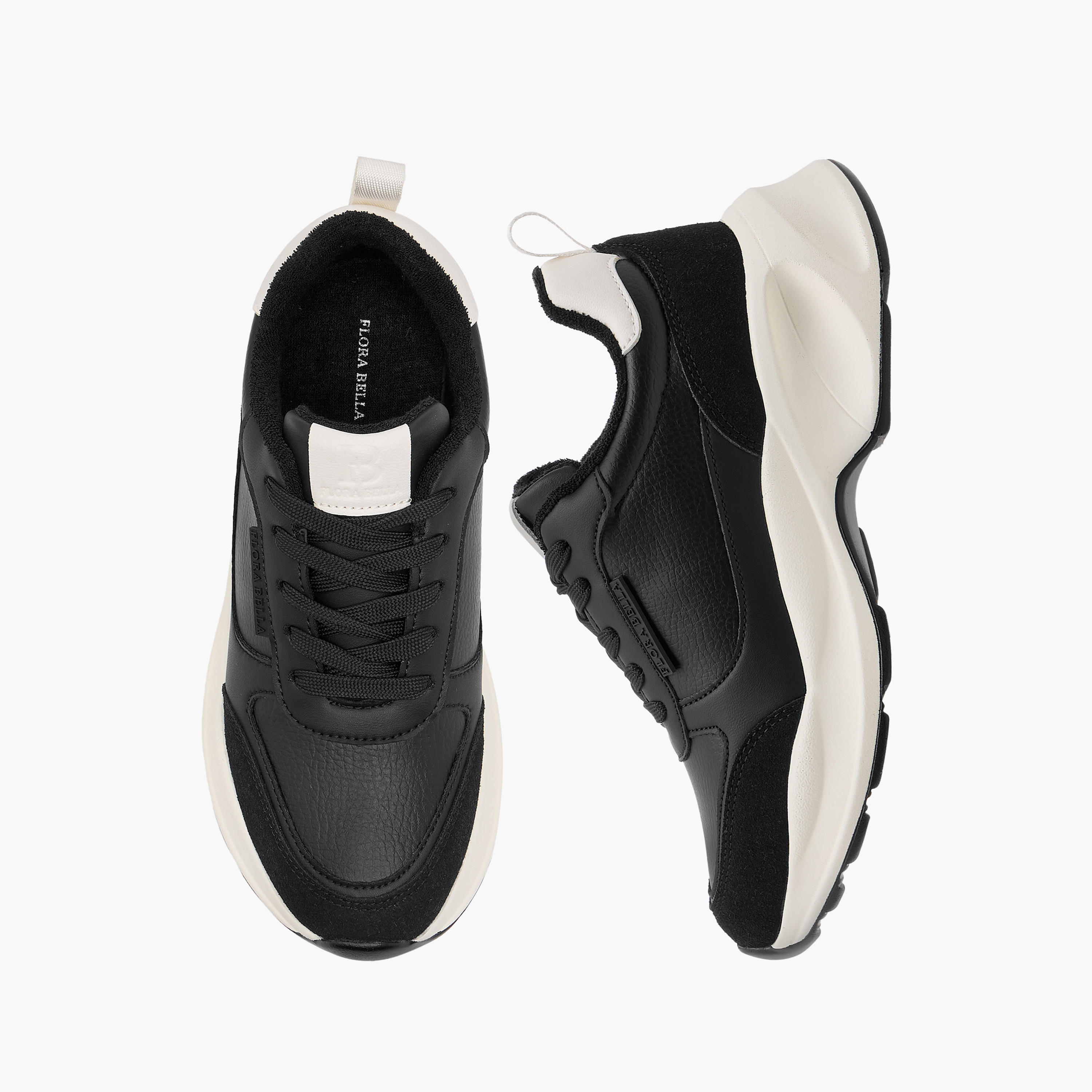 حذاء سنيكرز برباط إغلاق وتفاصيل الشعار من فلورا بيلا-women-shoes-sneakers-image-1
