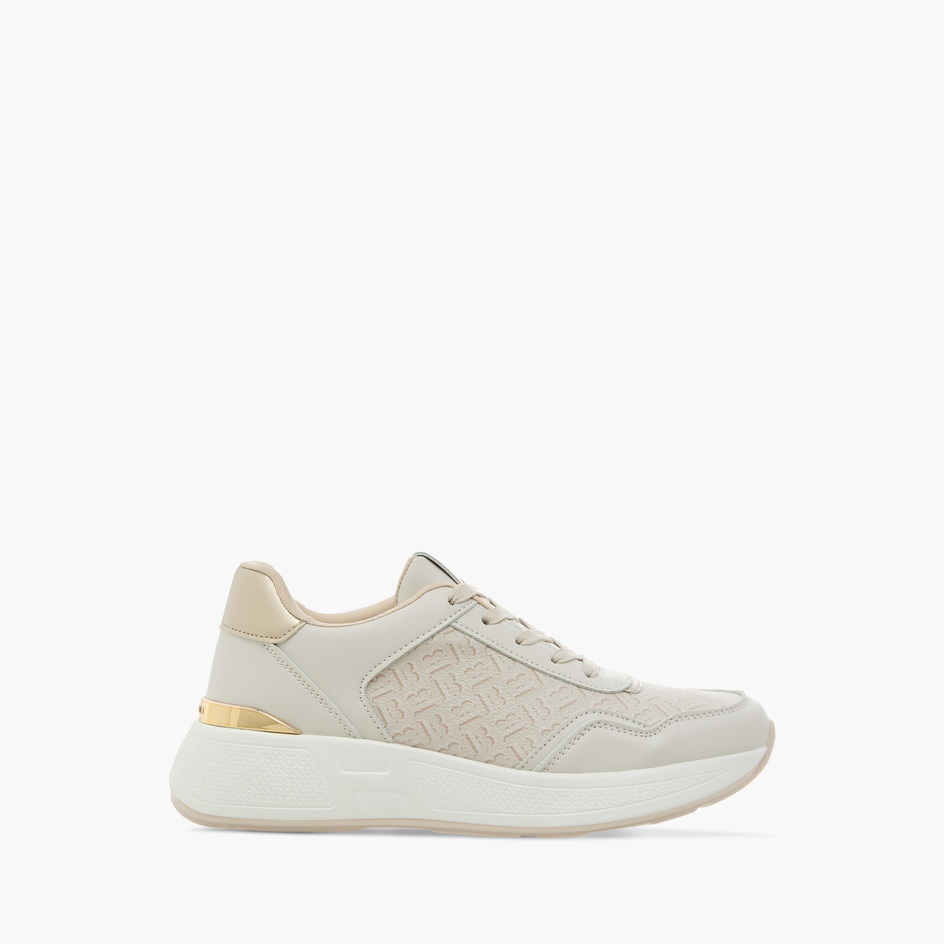 Flora Bella Monogram Print Sneakers with Lace-Up Closure-women-shoes-sneakers-image-3