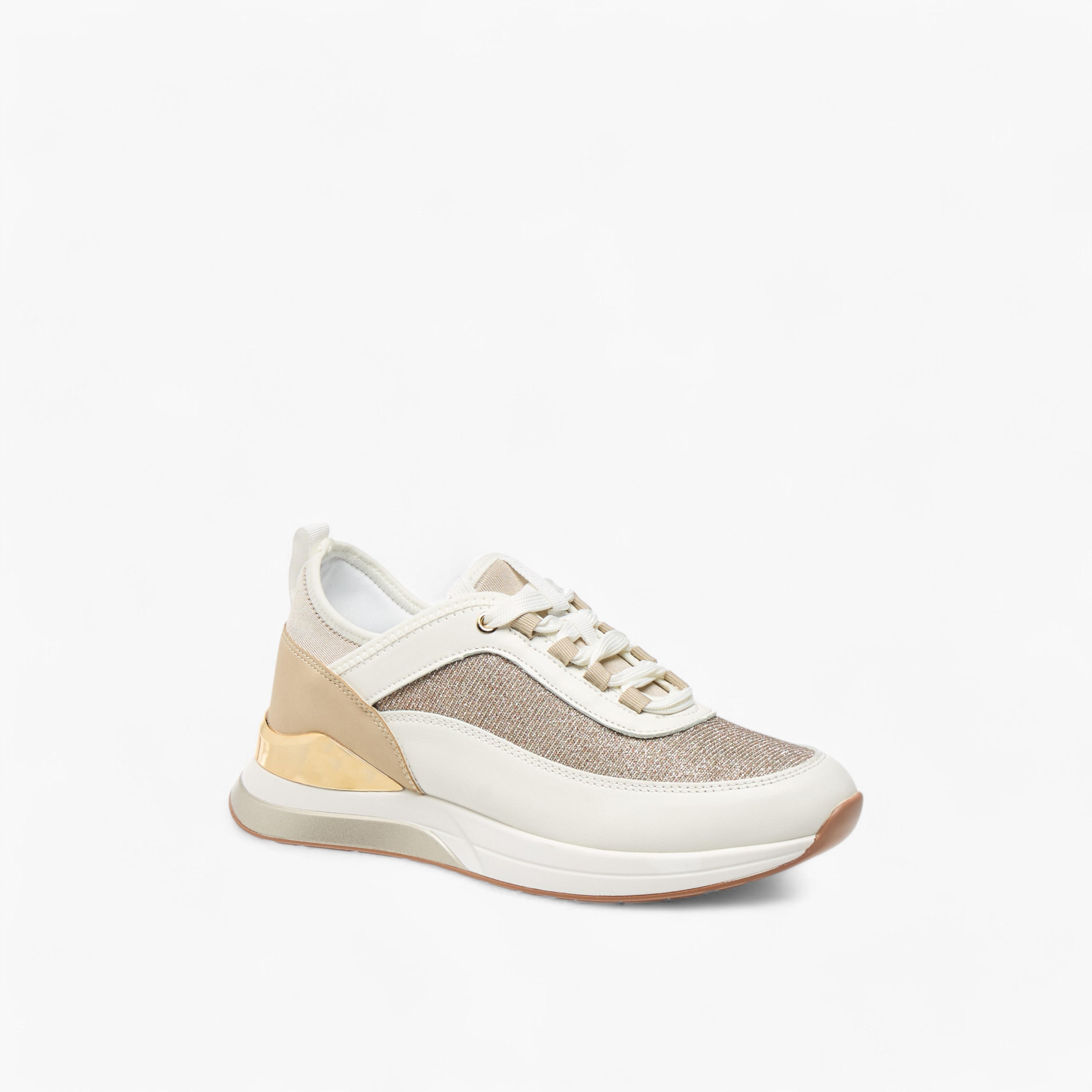 Flora Bella Glitter Textured Sneakers with Lace-Up Closure-women-shoes-sneakers-image-2