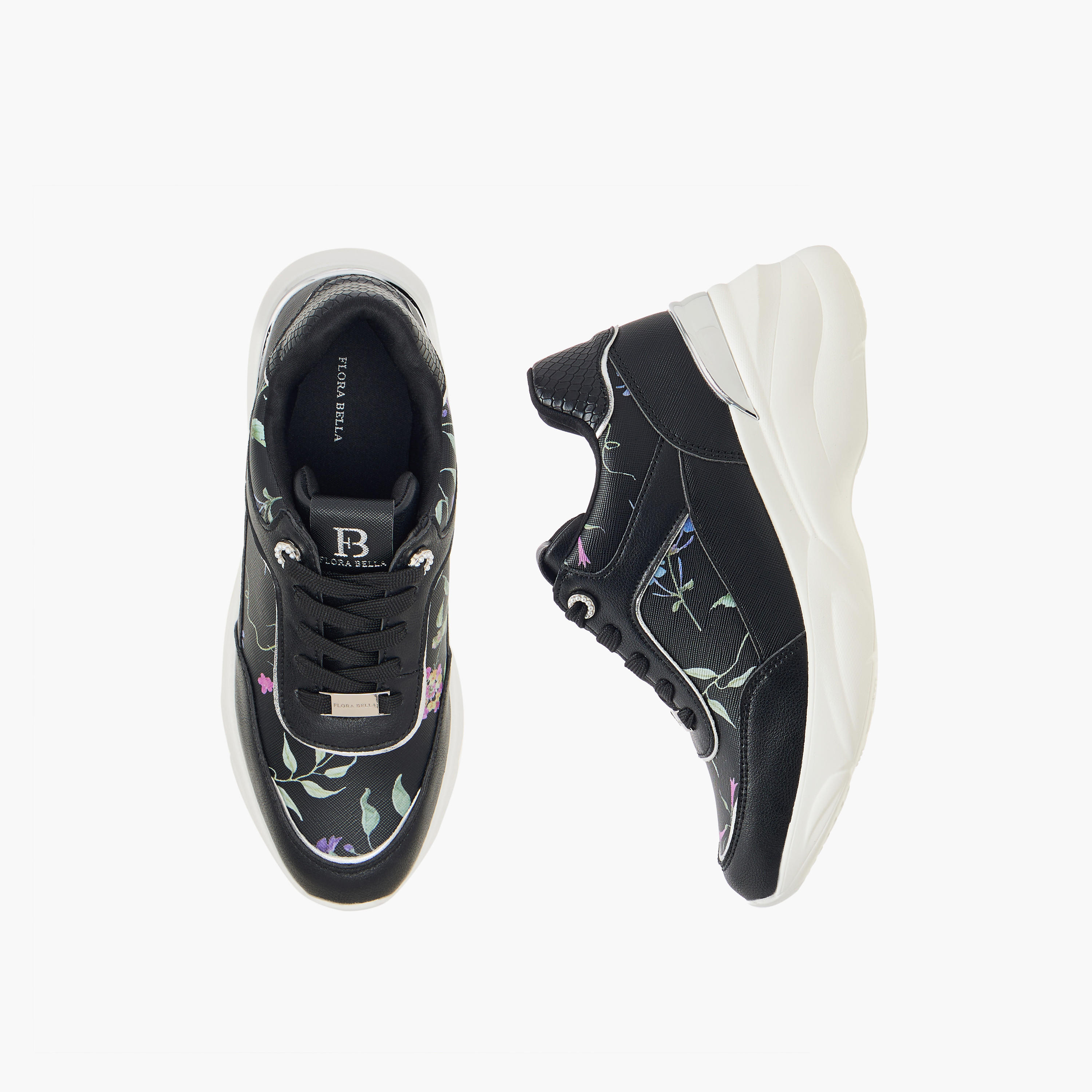 حذاء سنيكرز برباط إغلاق وطبعات زهرية من فلورا بيلا-women-shoes-sneakers-image-1