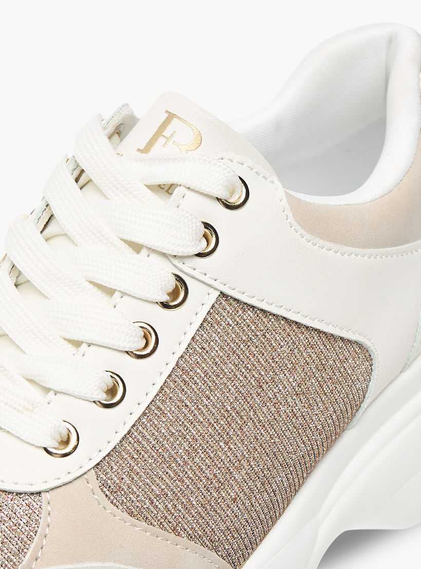 حذاء سنيكرز بزينة جليتر بارزة الملمس ورباط إغلاق من فلورا بيلا-women-shoes-sneakers-image-4
