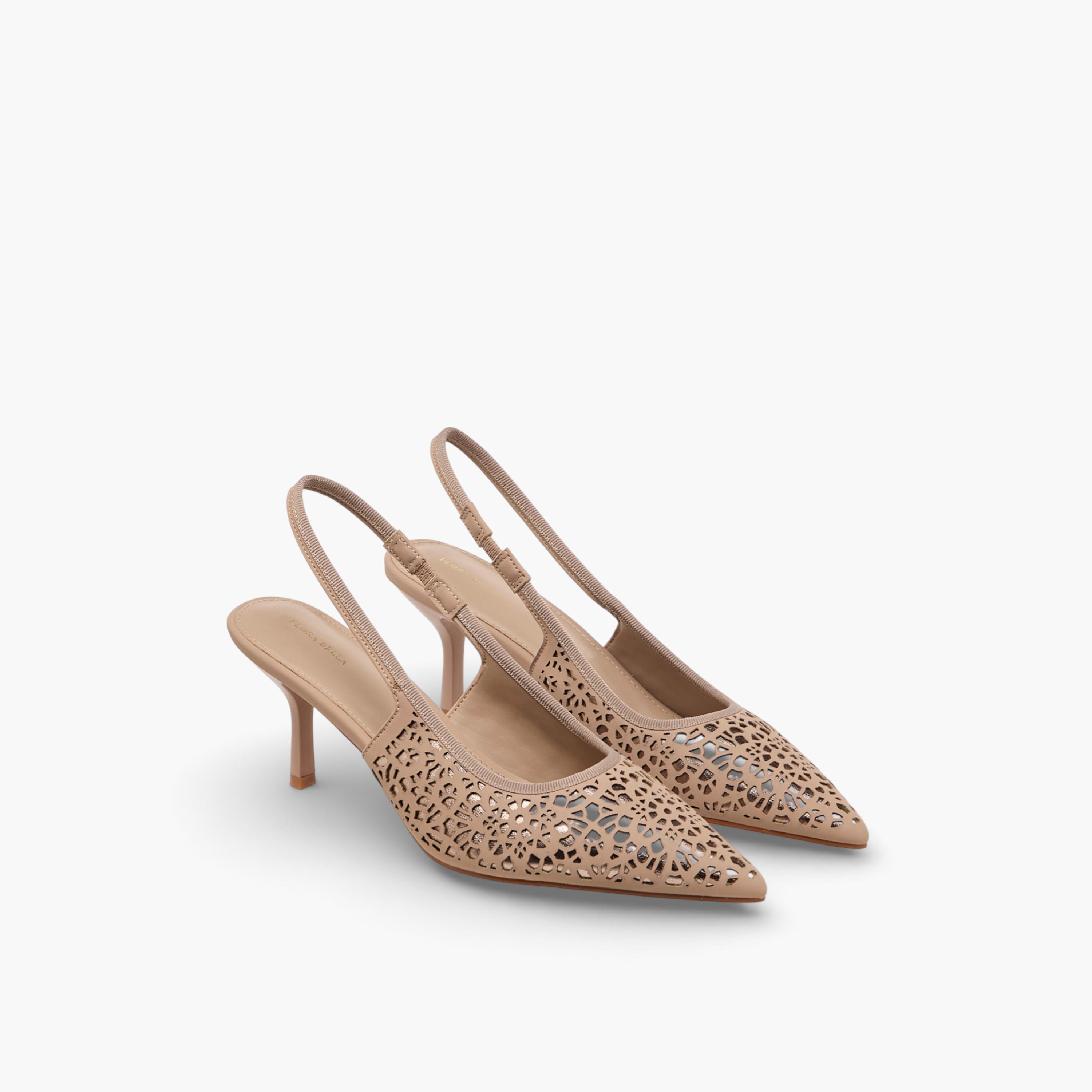 حذاء بحزام خلفي وتفاصيل مفرغة للنساء من فلورا بيلا-women-shoes-sandals-heeled-image-1