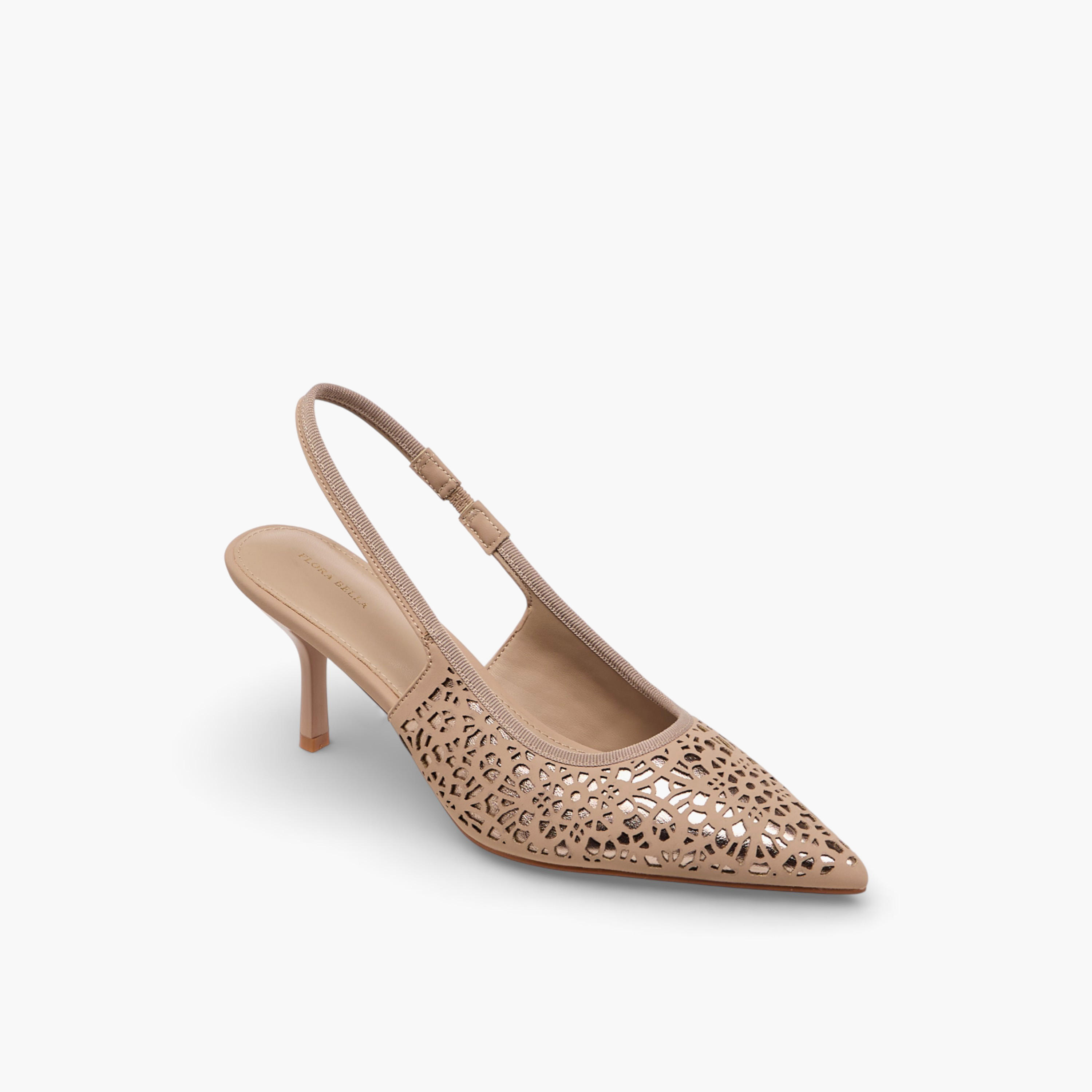 حذاء بحزام خلفي وتفاصيل مفرغة للنساء من فلورا بيلا-women-shoes-sandals-heeled-image-2