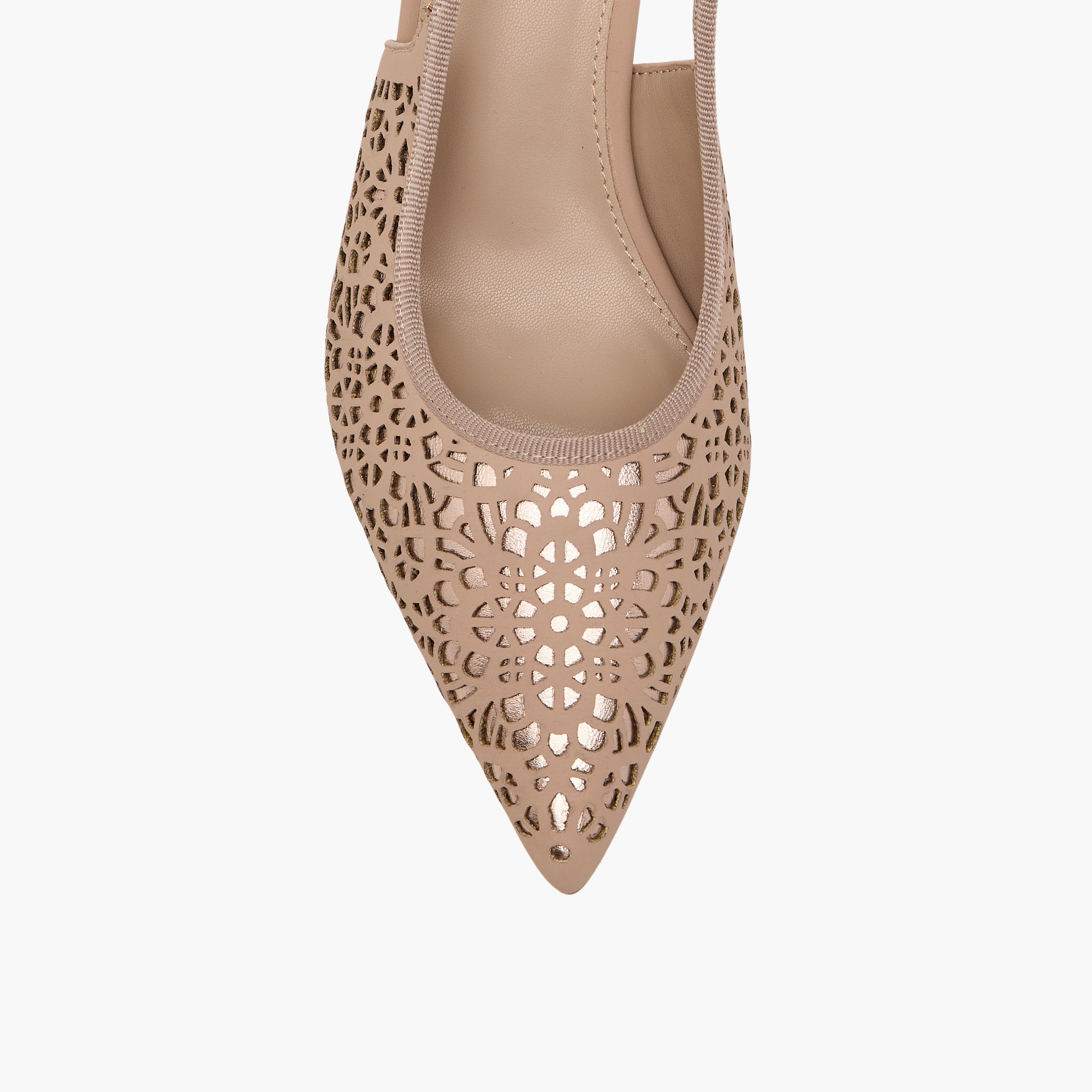 حذاء بحزام خلفي وتفاصيل مفرغة للنساء من فلورا بيلا-women-shoes-sandals-heeled-image-4
