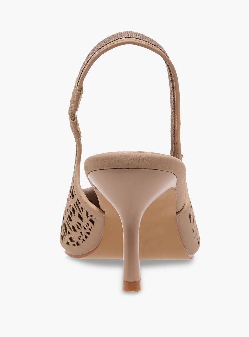 حذاء بحزام خلفي وتفاصيل مفرغة للنساء من فلورا بيلا-women-shoes-sandals-heeled-image-5