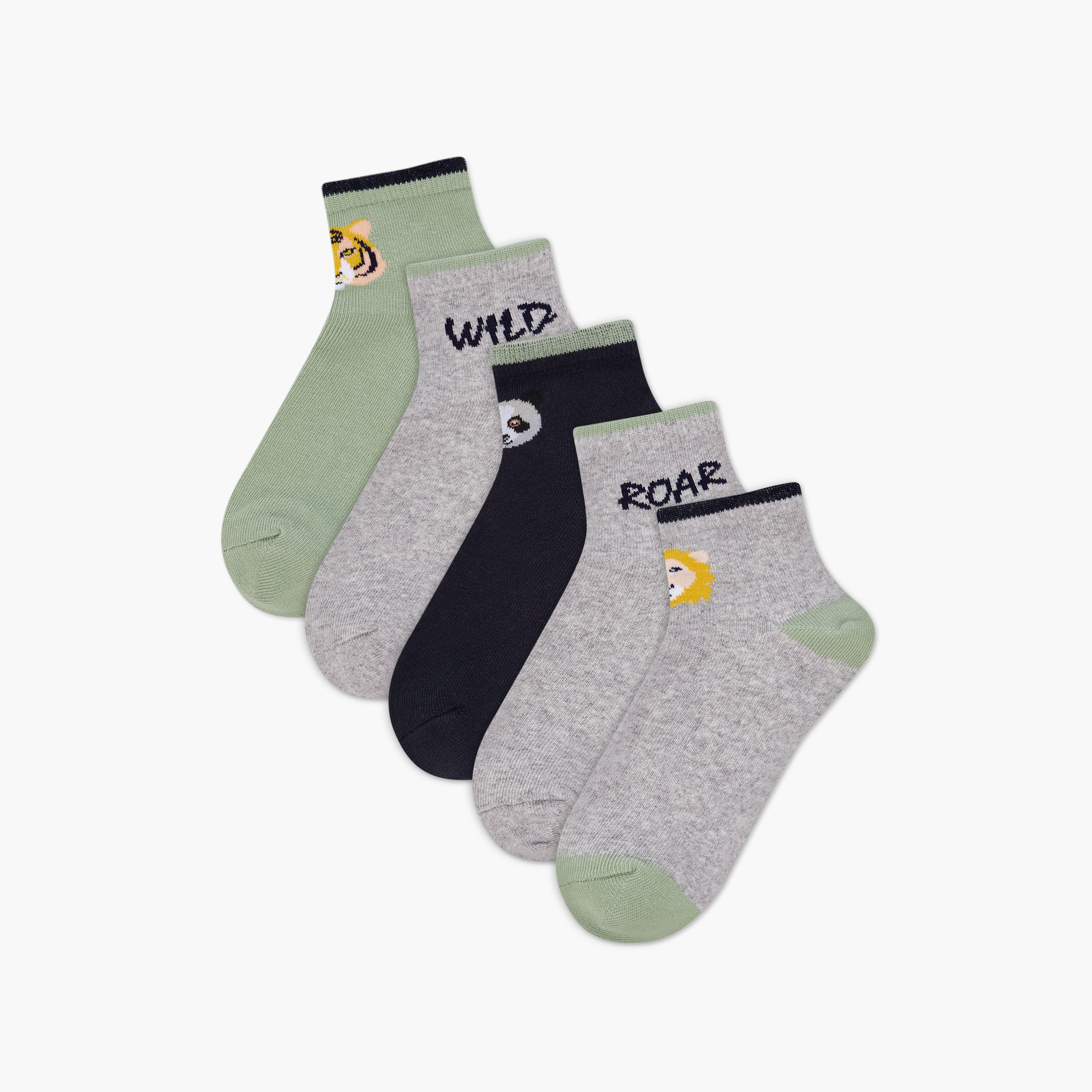 LBL by Shoexpress Boys' Ankle Length Socks - Set of 5-boys-accessories-socks-image-1