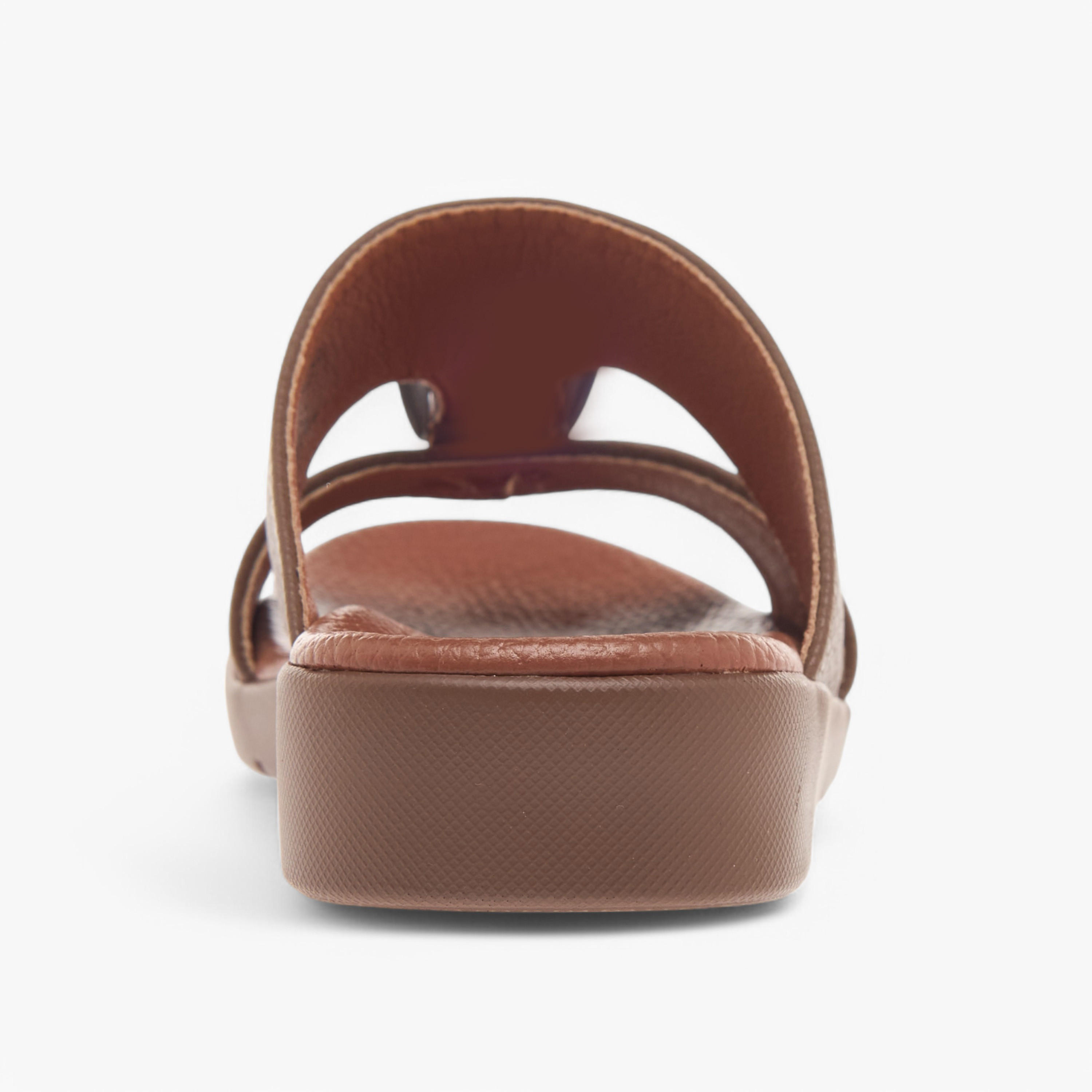 LBL by Shoexpress Textured Slip-On Arabic Sandals with Buckle Accent-boys-shoes-sandals-image-4
