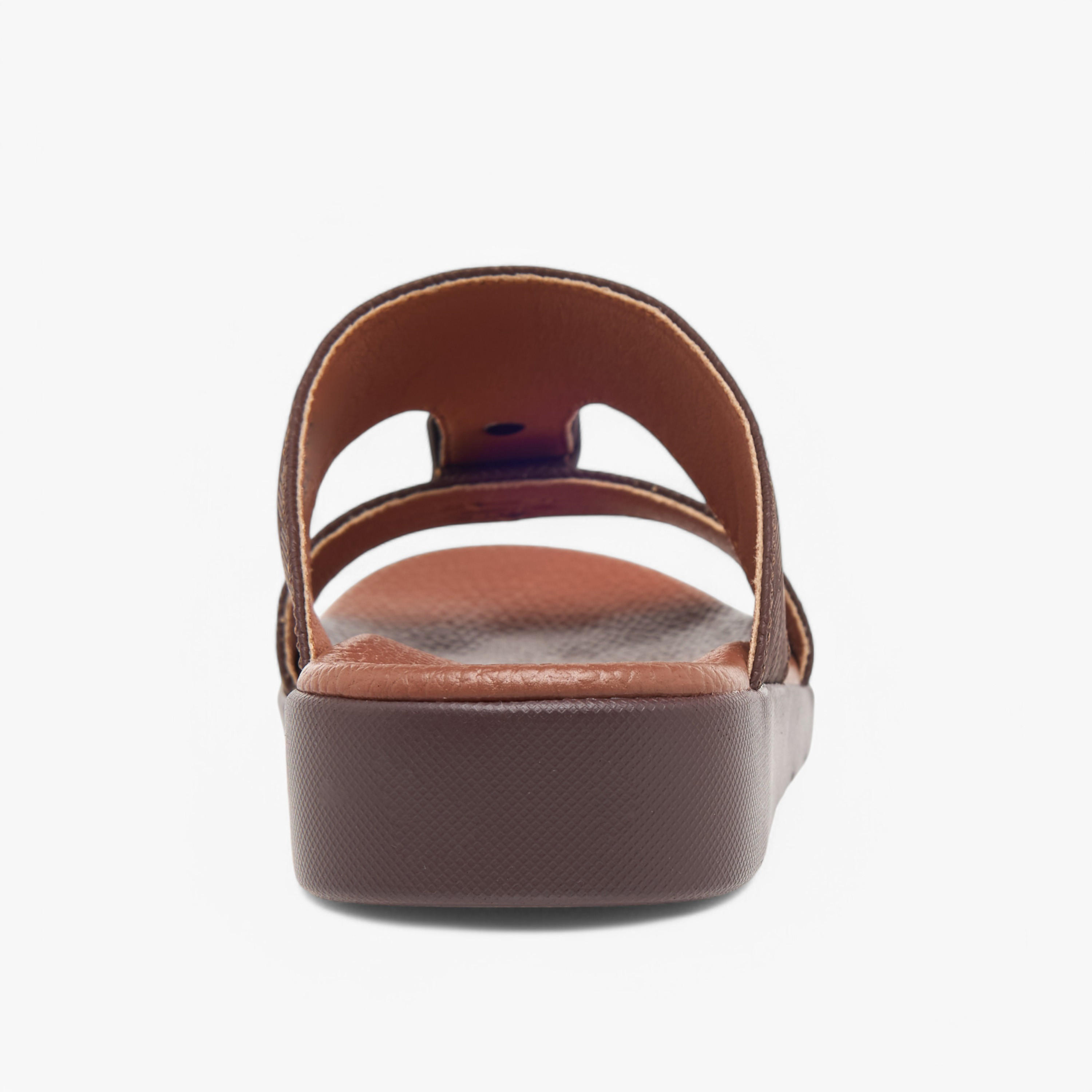 LBL by Shoexpress Textured Slip-On Arabic Sandals with Accent Detail-boys-shoes-sandals-image-4