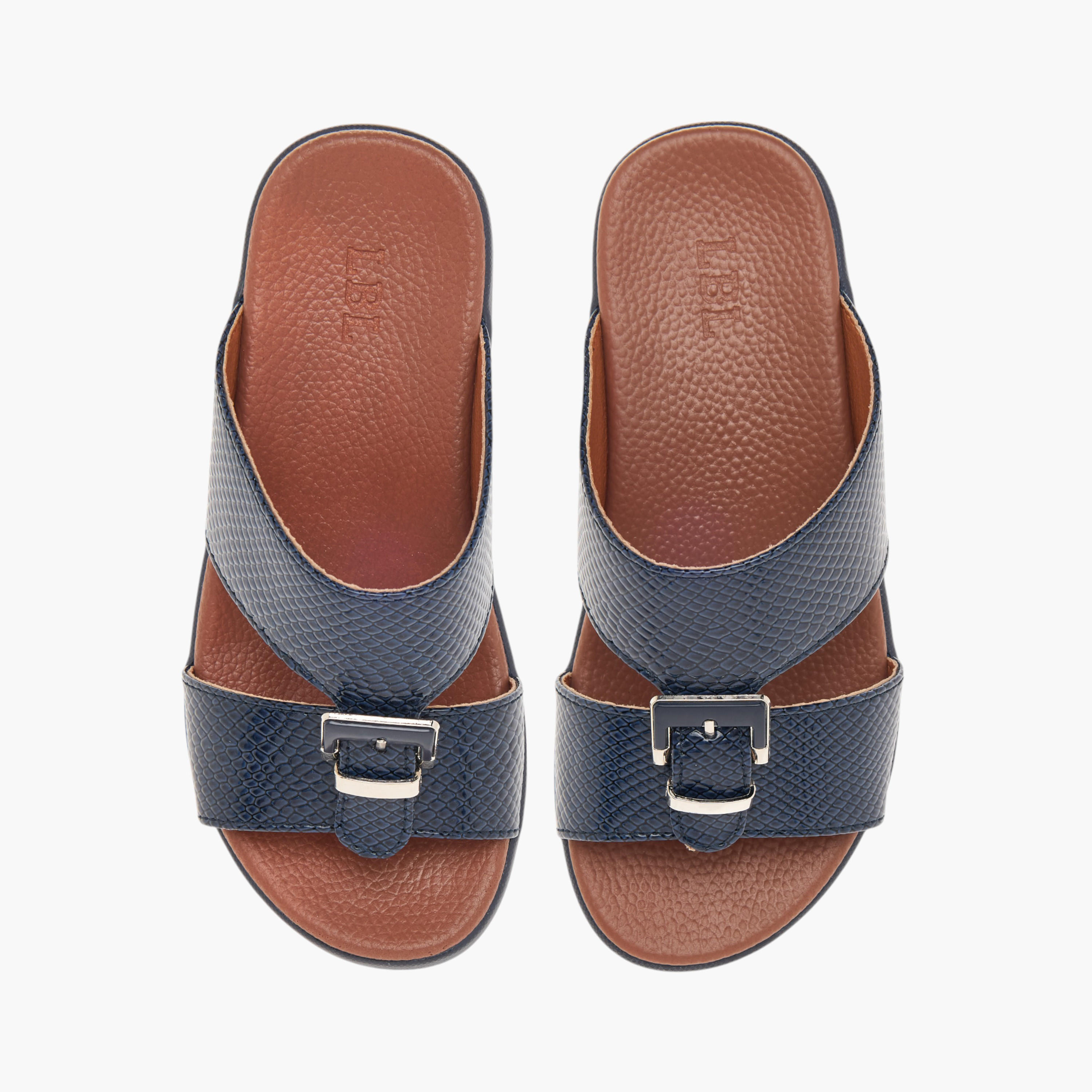 LBL by Shoexpress Animal Textured Slip-On Arabic Sandals with Buckle Accent-boys-shoes-sandals-image-1