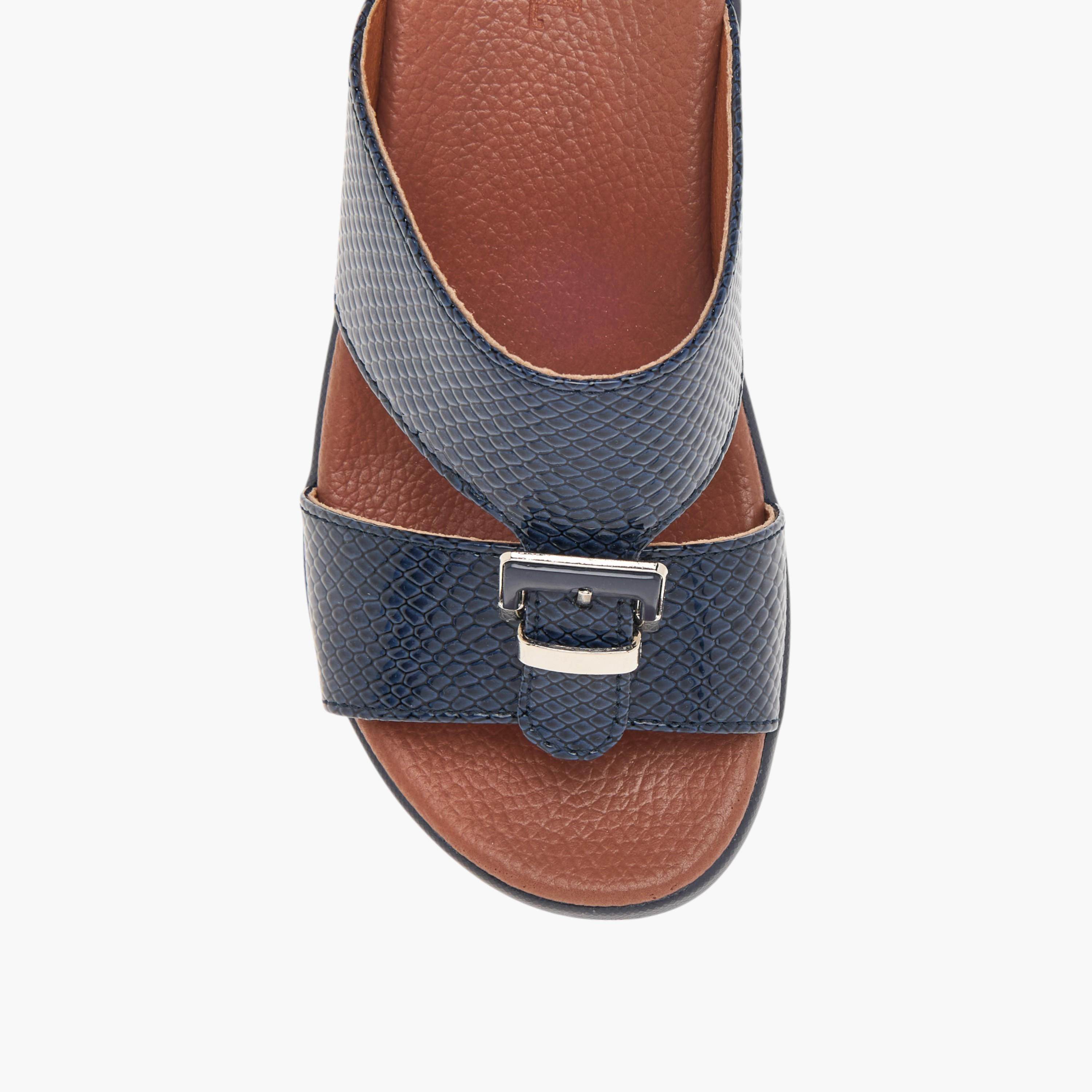 LBL by Shoexpress Animal Textured Slip-On Arabic Sandals with Buckle Accent-boys-shoes-sandals-image-3