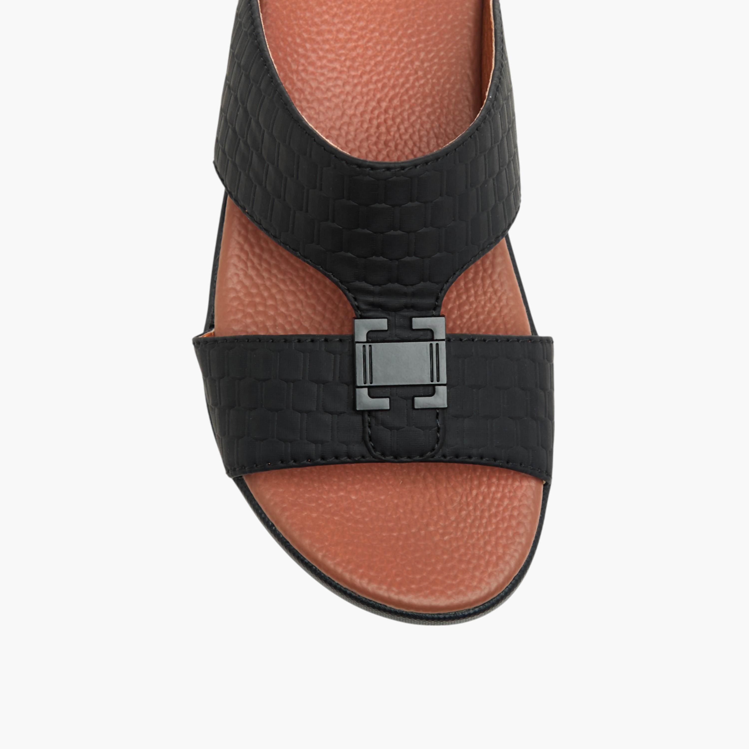 LBL by Shoexpress Metal Accent Slip-On Arabic Sandals-boys-shoes-sandals-image-3