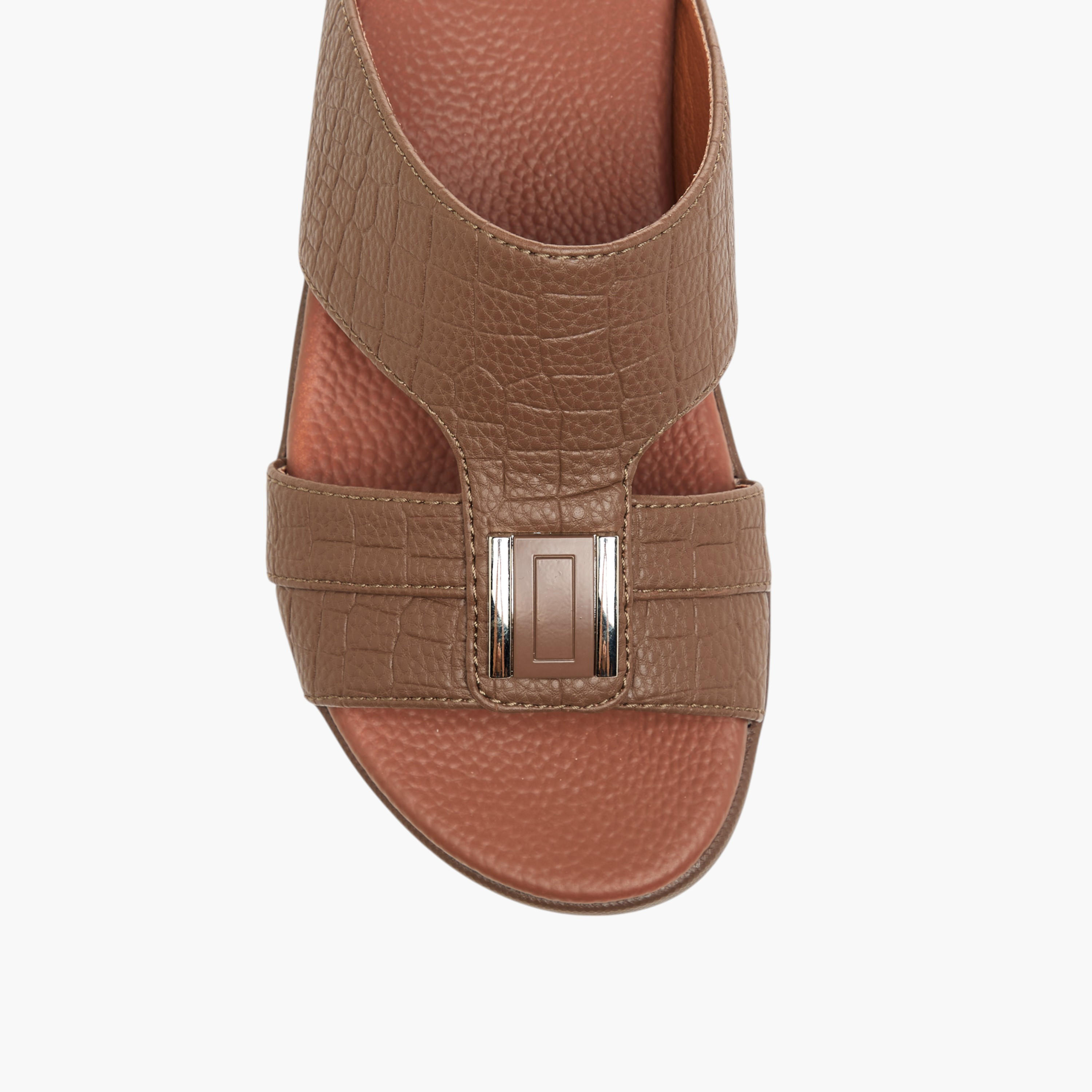 LBL by Shoexpress Metal Accent Slip-On Arabic Sandals-boys-shoes-sandals-image-3
