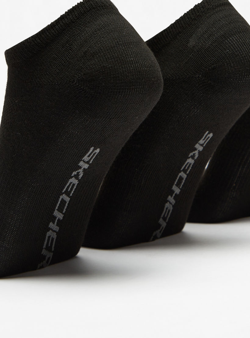Skechers 3-Piece Logo Print Invisible Sports Socks Set - S115749-001-men-socks-image-2